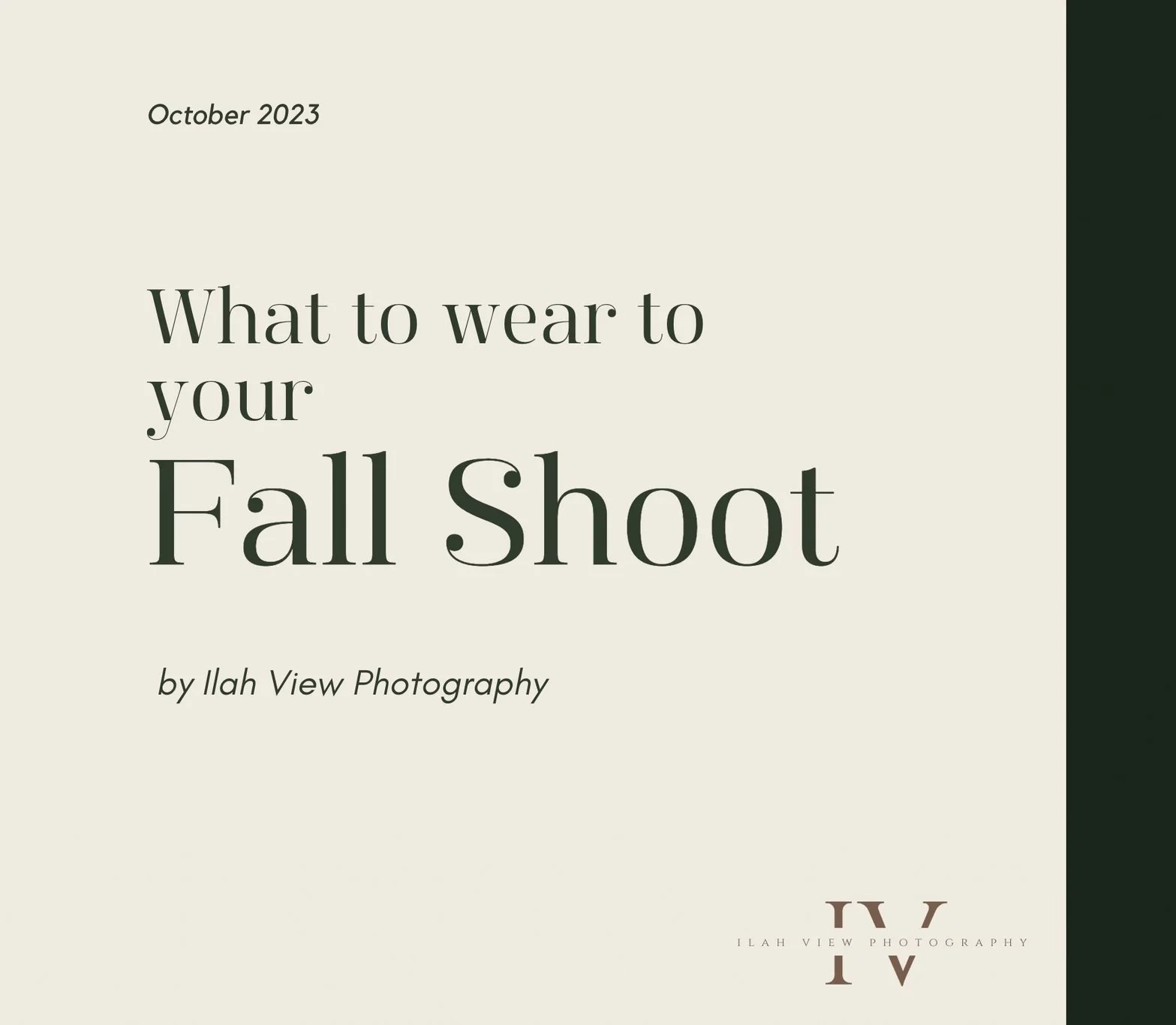 Fall Shoot Fashion Guide