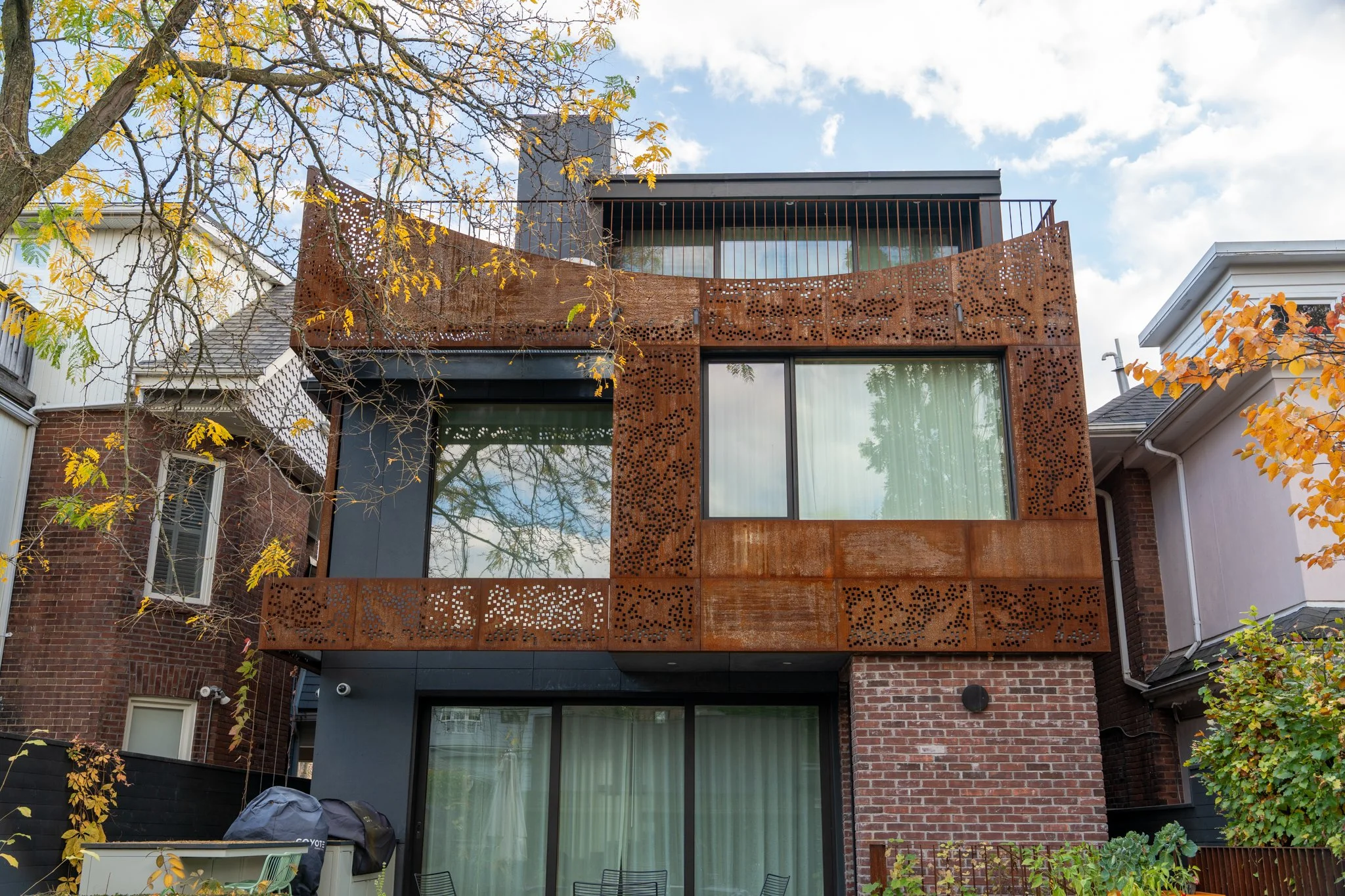 Perforated Corten Cladding — Sixpenny
