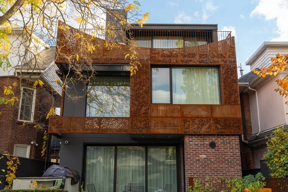 Perforated Corten Cladding — Sixpenny