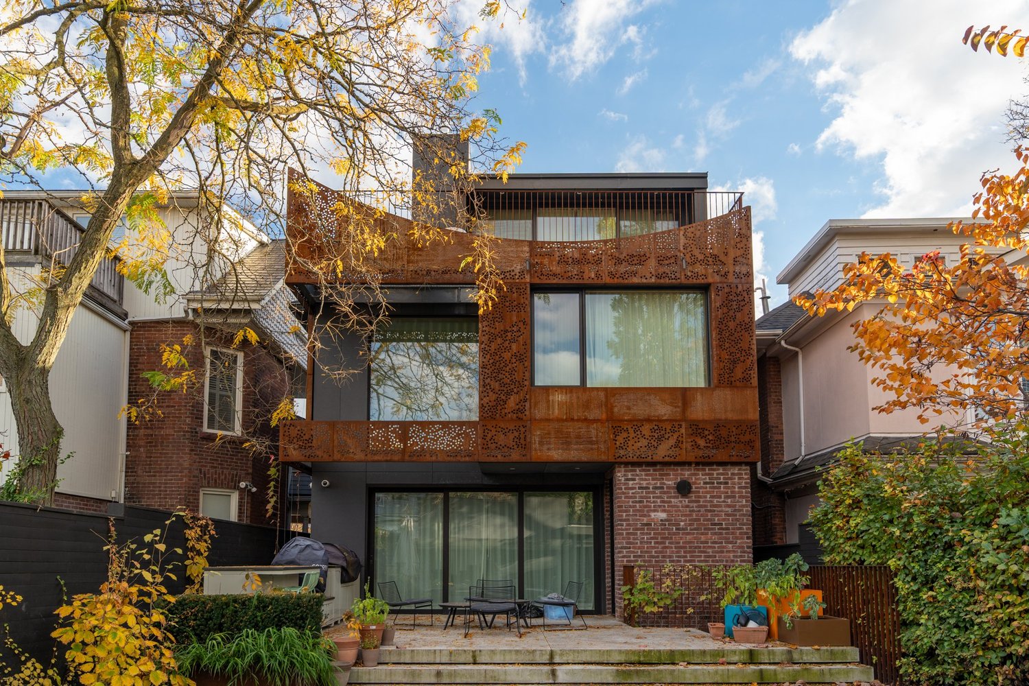 Perforated Corten Cladding — Sixpenny