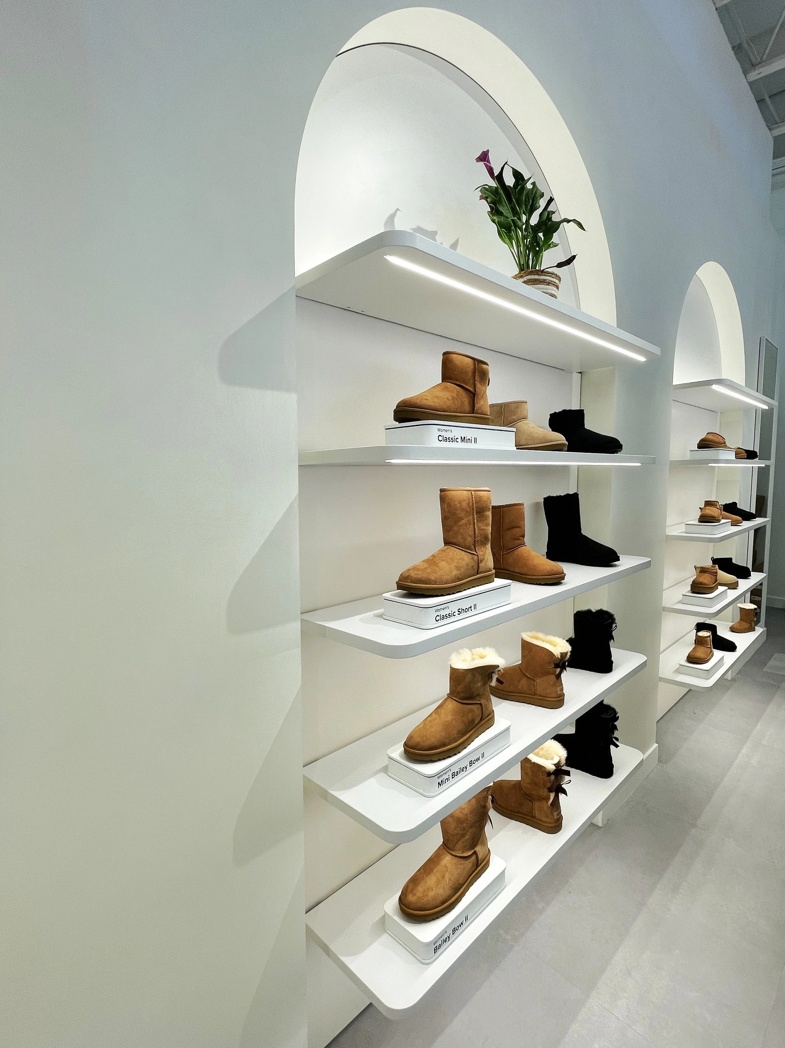 Footwear Wall Display  - Camarillo Outlet - Retail Design Feels on Brand.JPG