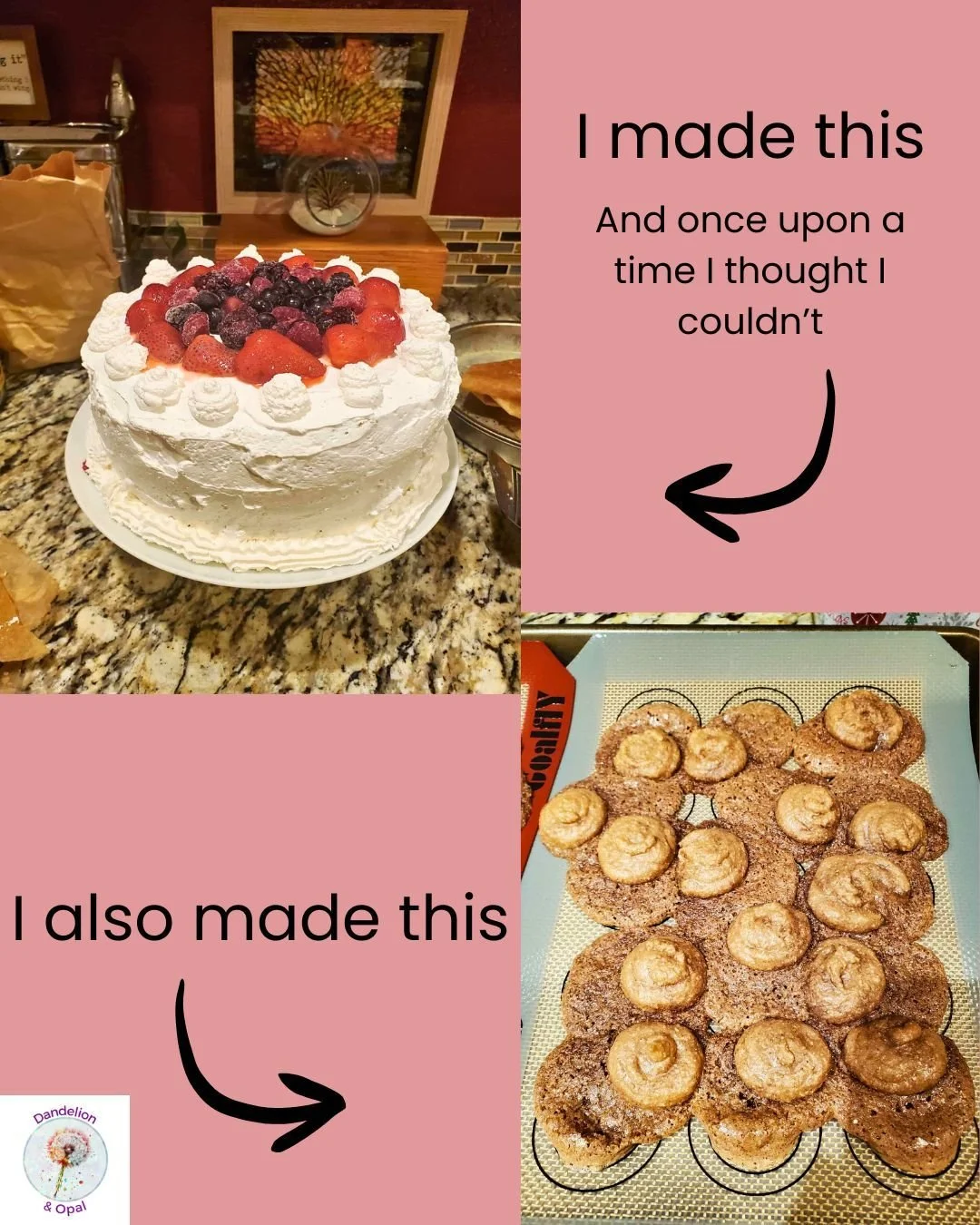 🎂✨ I used to have a limiting belief: I couldn&rsquo;t make cakes.

But then I started experimenting. With a little research, some creativity, and the skills I already had, I discovered that I could actually enjoy baking and even make some pretty fun