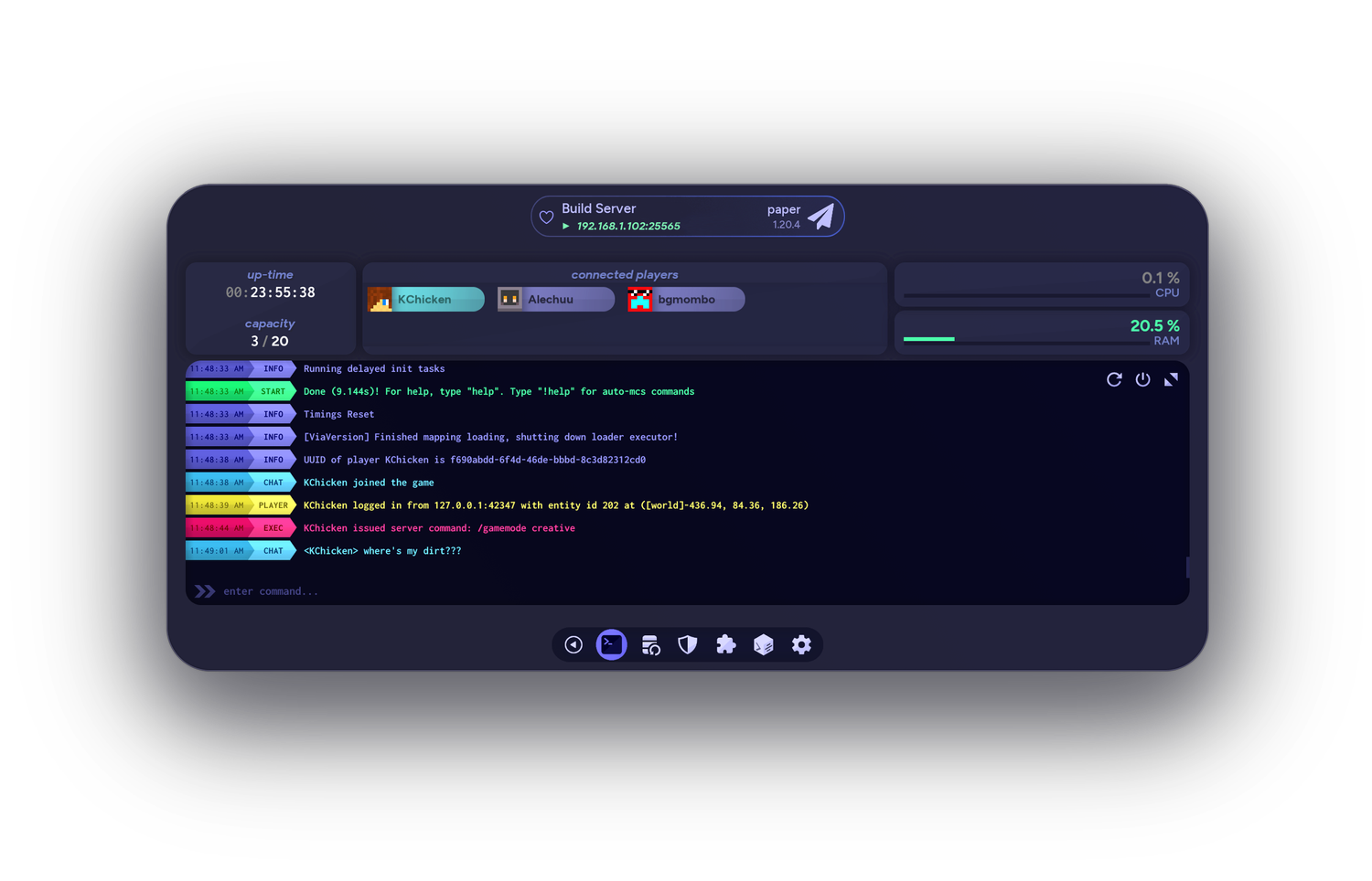 auto-mcs - Create a Minecraft Server in less than a minute, for free!