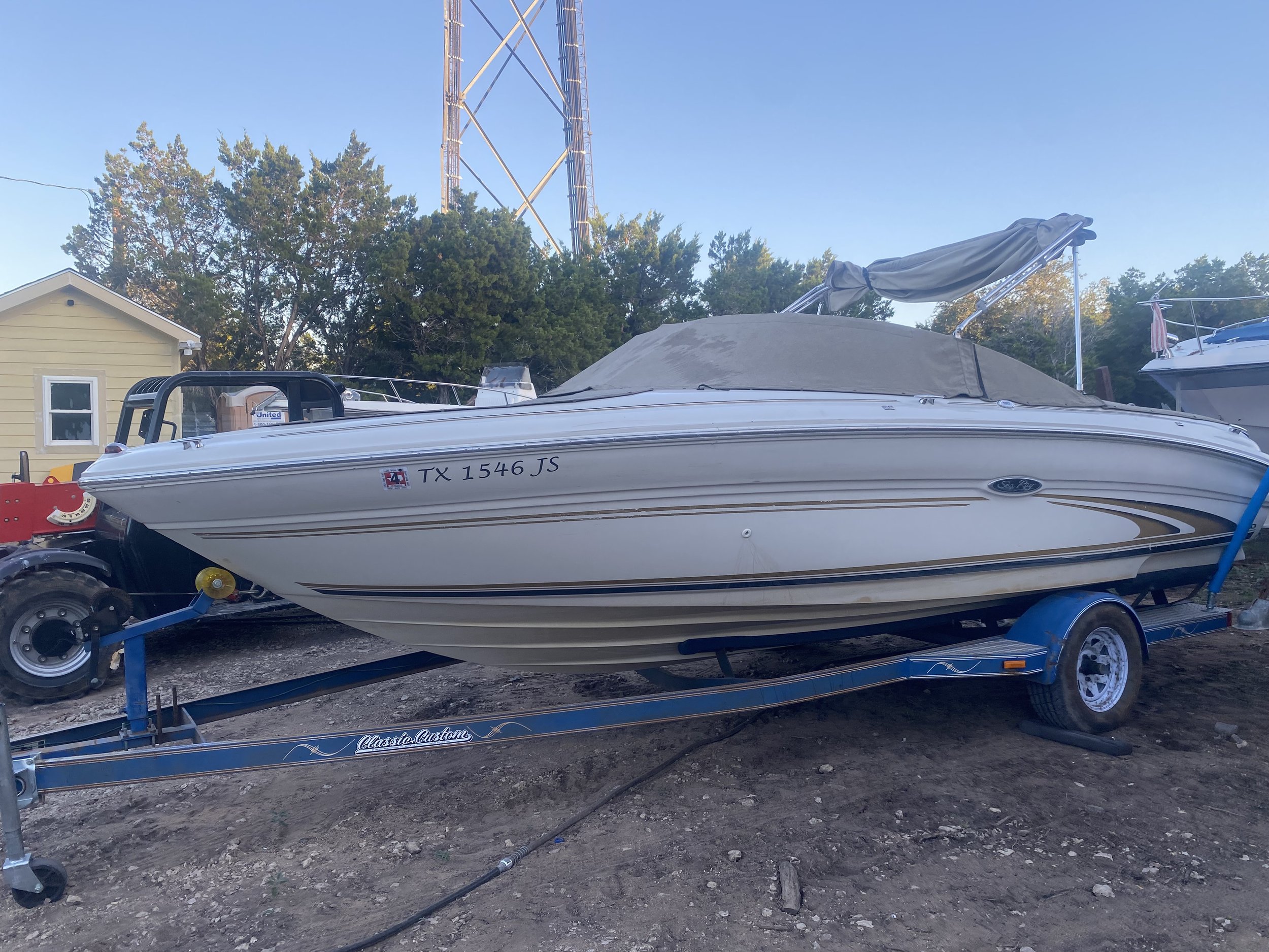 2002 Sea Ray 190 bowrider with trailer