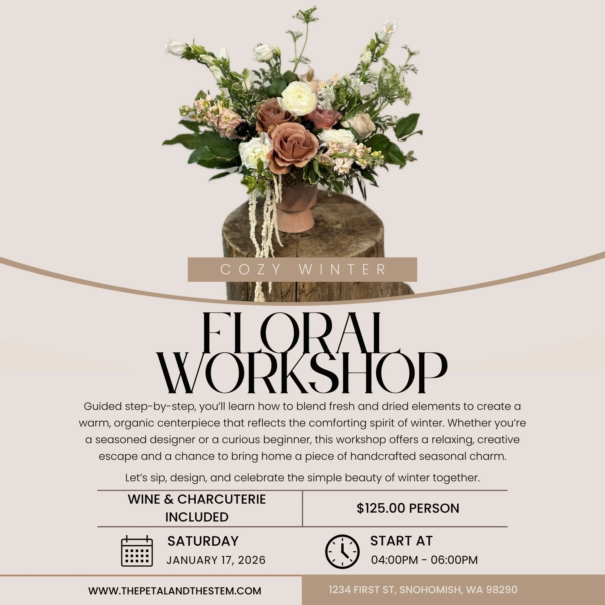 Cozy Winter - Floral Workshop