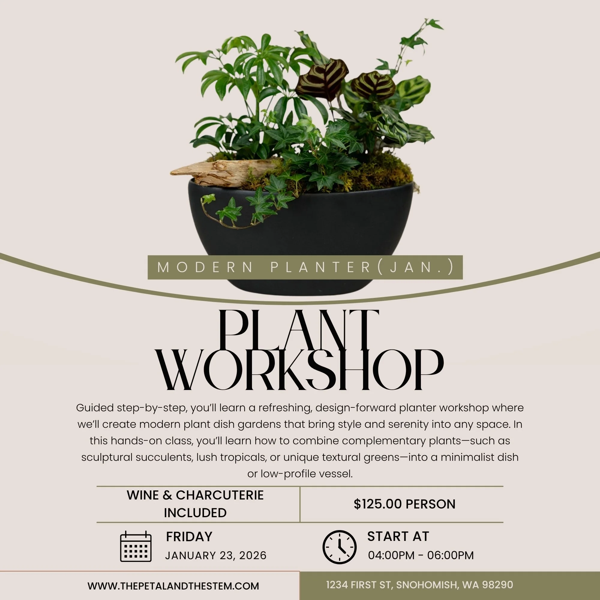 Modern Planter - Workshop (January) 