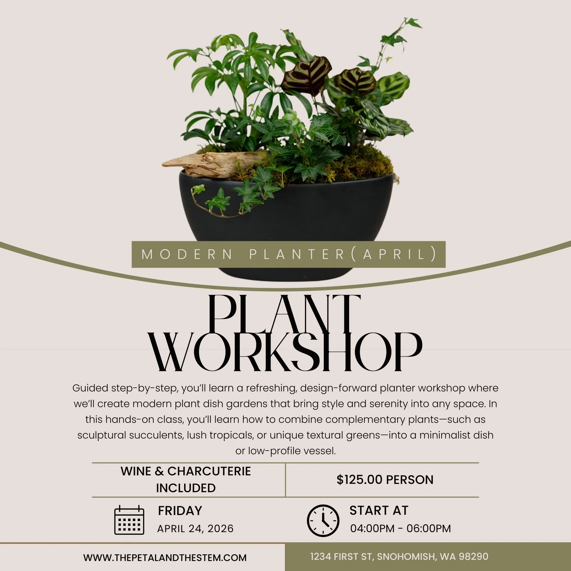 Modern Planter - Workshop (April)