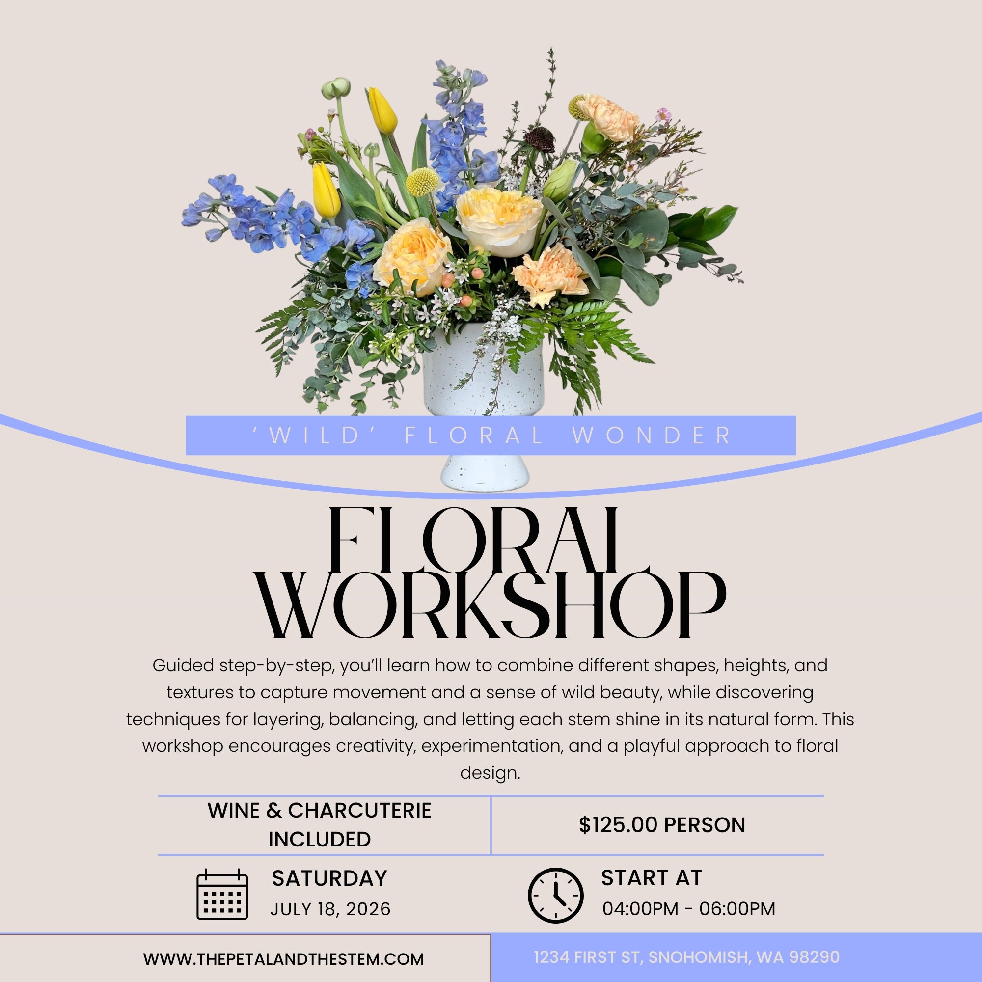 ‘Wild’ Floral Wonder - Floral Workshop