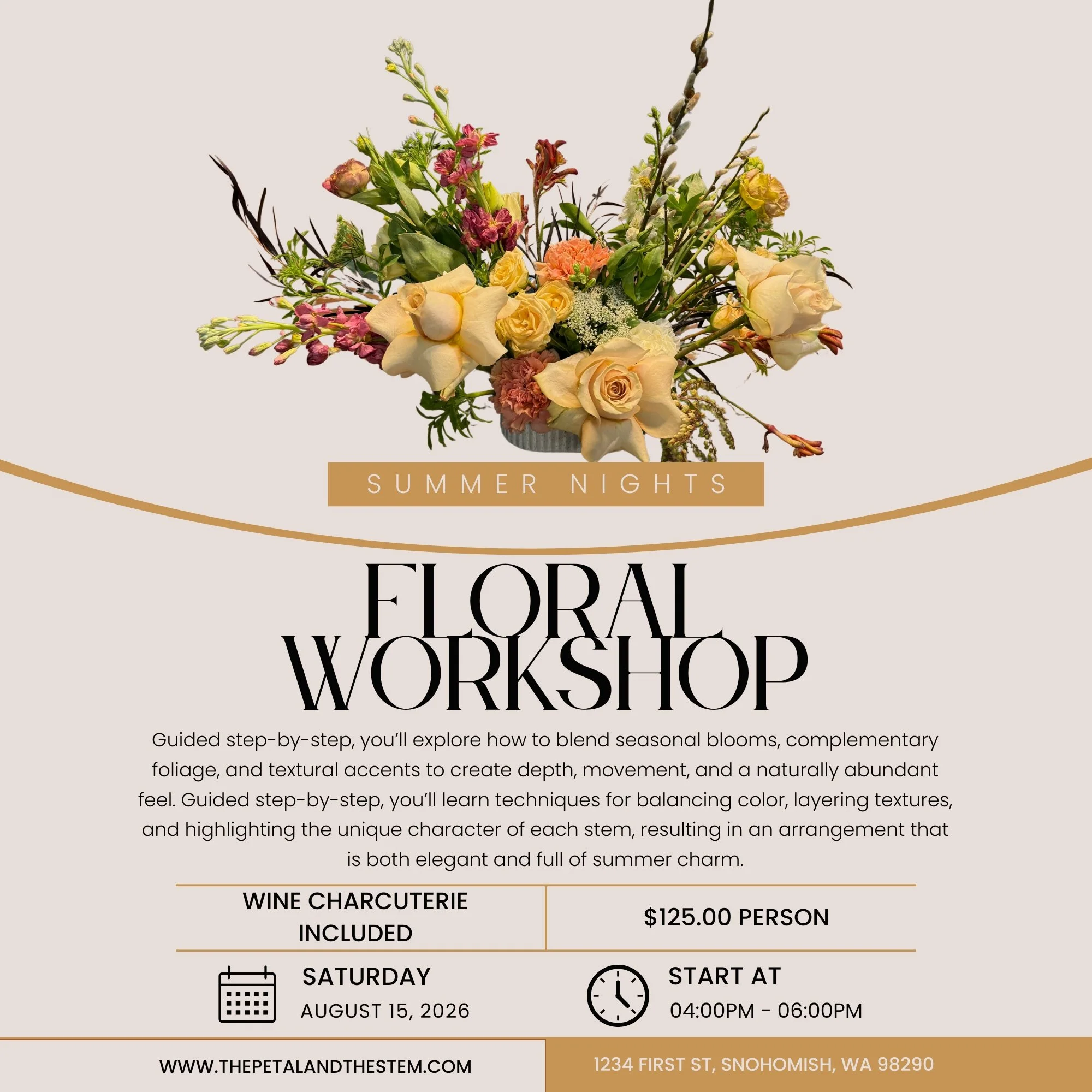 Summer Nights - Floral Workshop