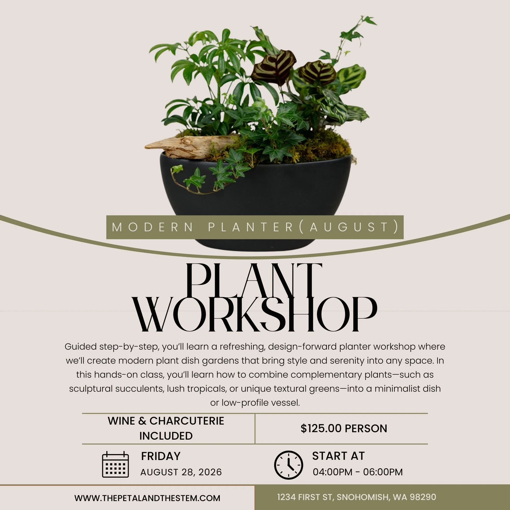 Modern Planter - Workshop (August)