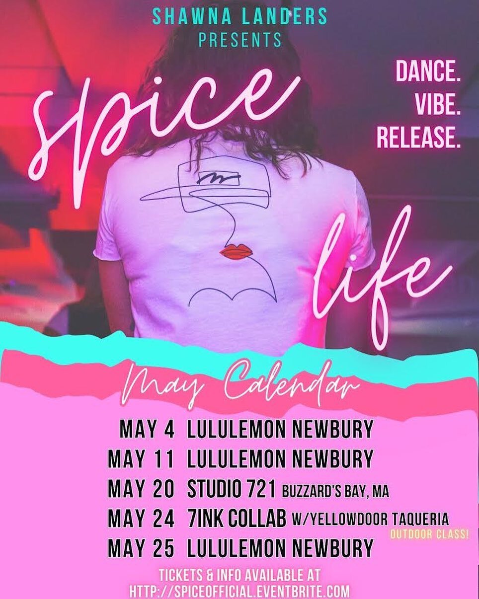 MAY, We BLOOMING!🔥🌸🌶️
&bull;
Come SPICE. up your SPRING! Very excited to be back at @_lululemonexperiential_, @studioseventwentyone &amp; vibing with @7inkboston @yellowdoortaco on the roofdeck!! ☀️🌮🍹
&bull;
Book your spot #linkinbio 🎟️