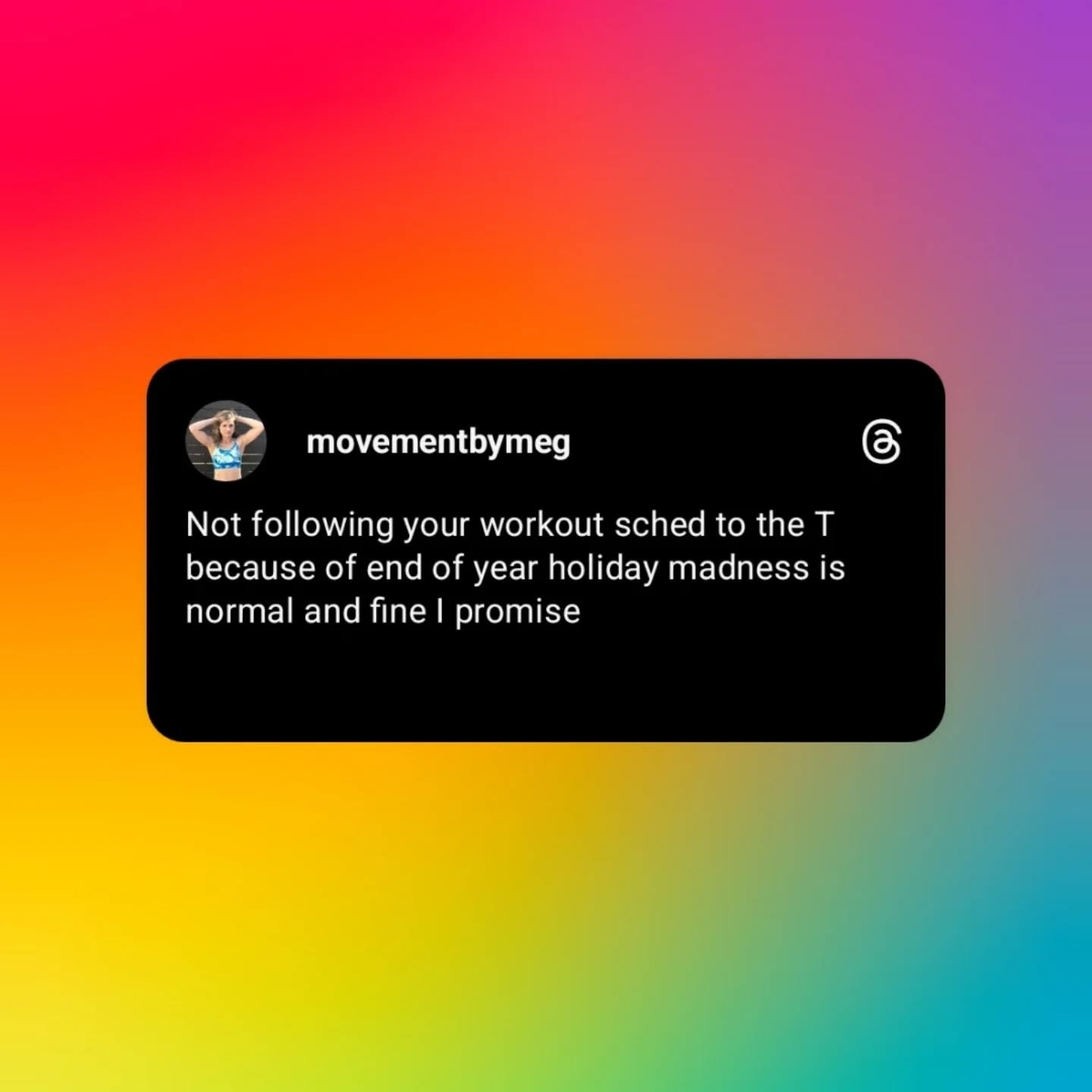😐: &quot;How to stick to your workouts over the holidays&quot; 

😤: HOW ABOUT HOW TO CATCH THESE HANDS!? 

Seriously your sched will probably get wonky and that's so normal and fine and if you ever feel differently just DM me and I'll remind you. 
