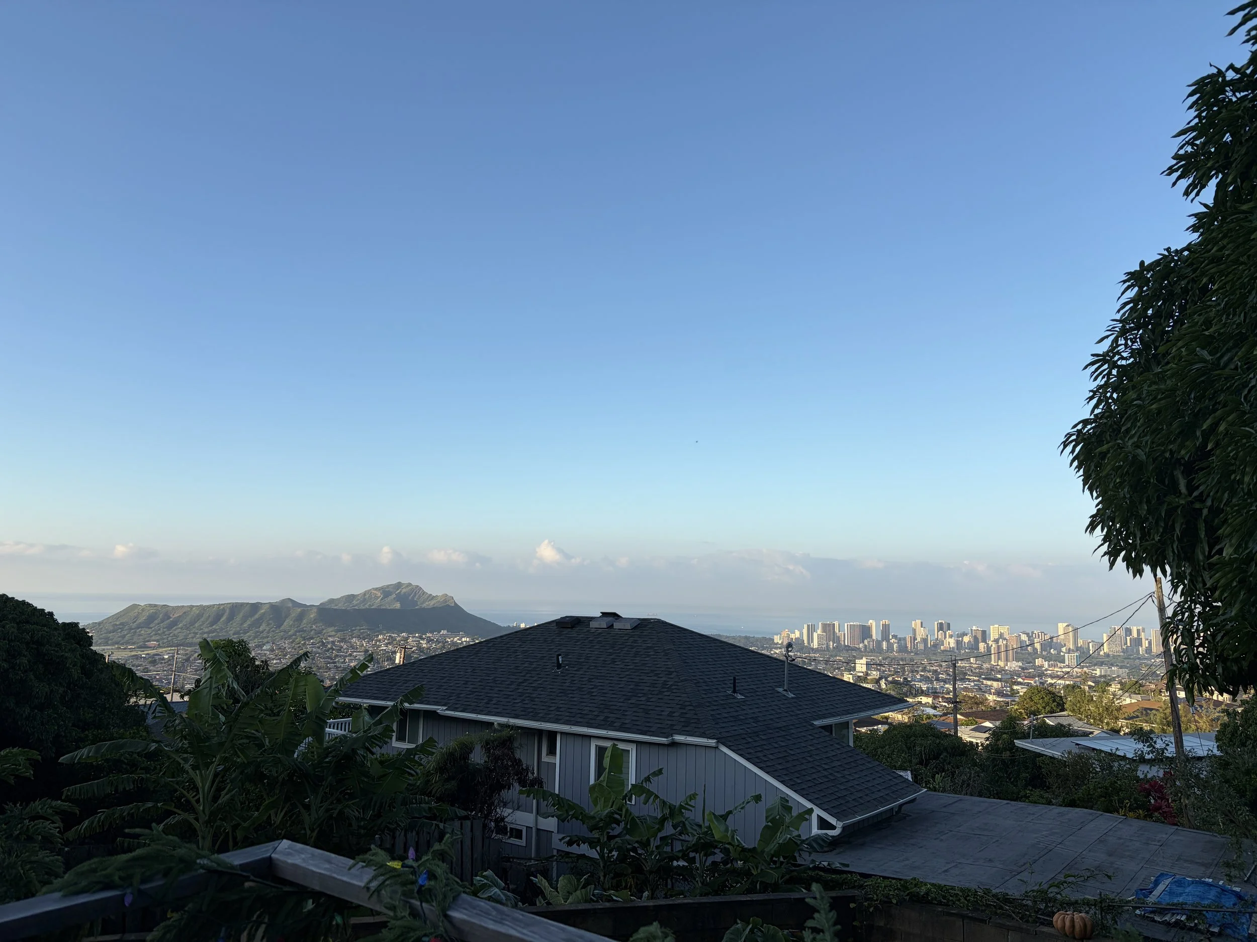 città di Honolulu da lontano