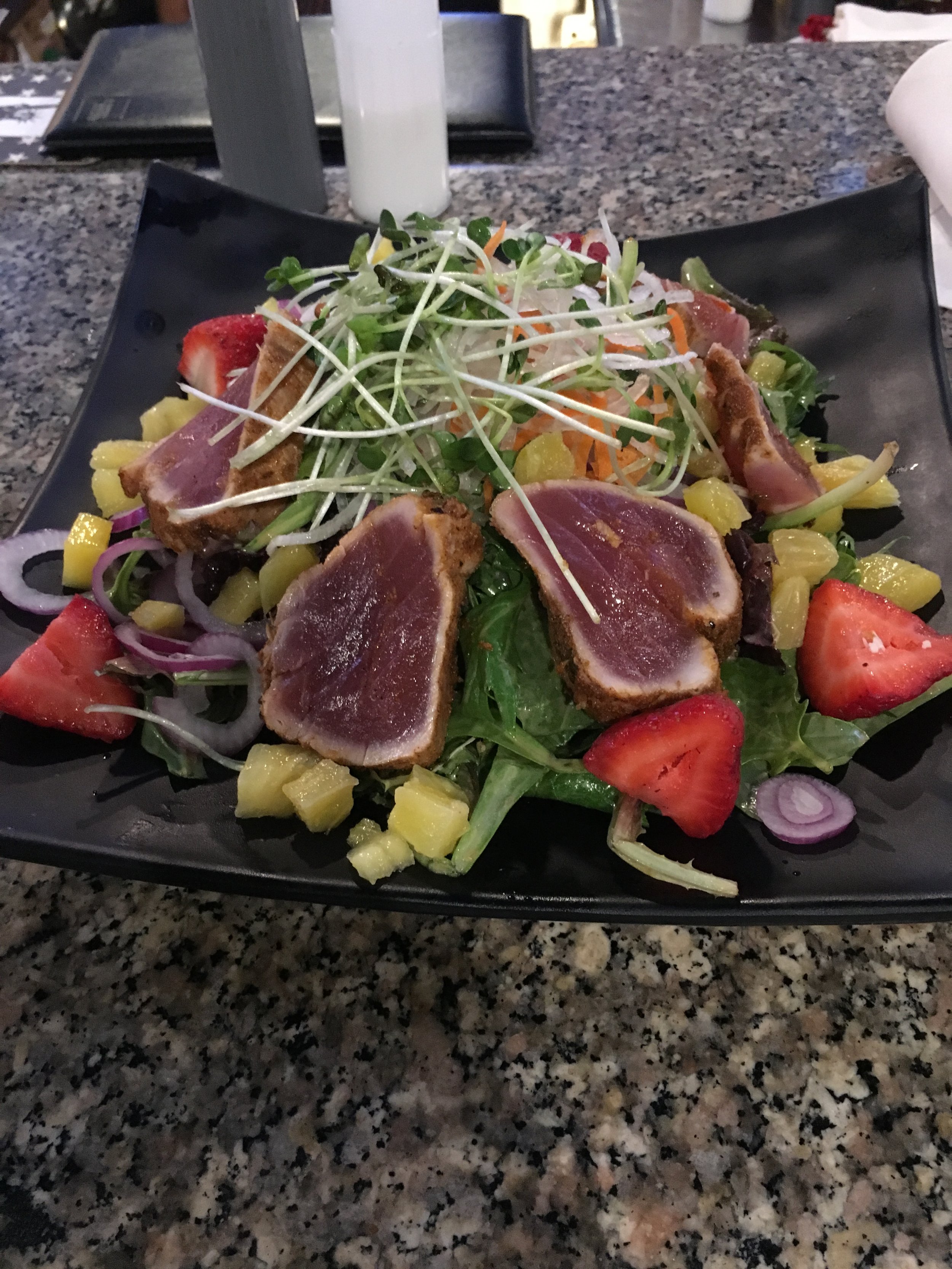 insalata col pesce scottata