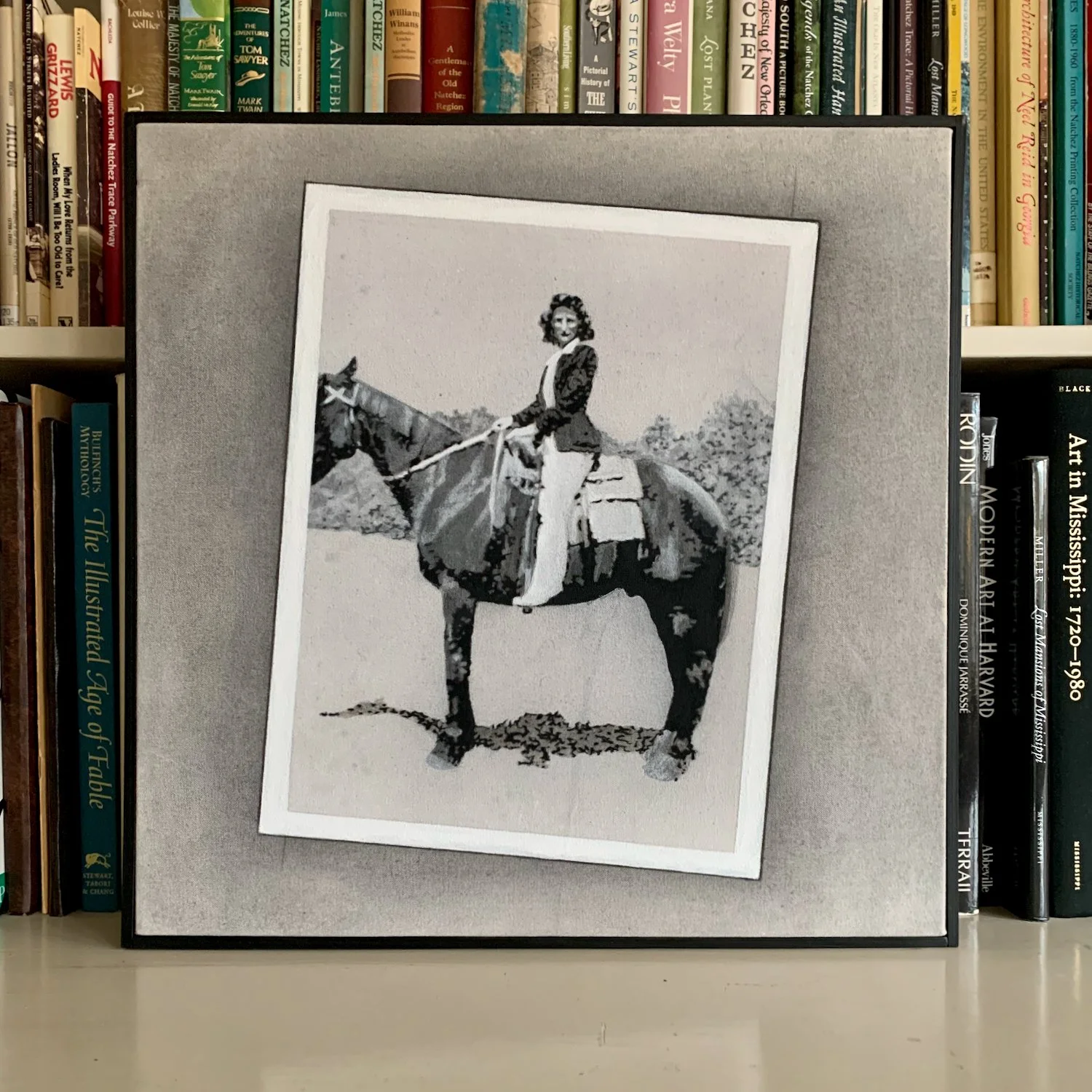 "Grammaw Helen Mae on Horseback, I"