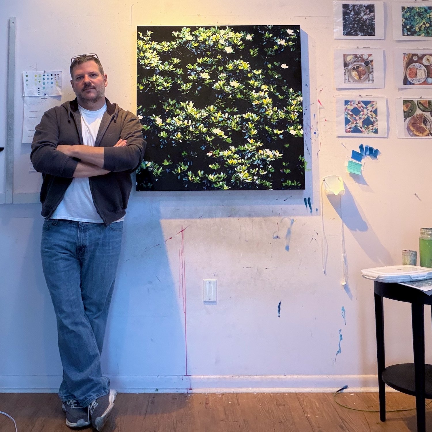 Jamey with Magnolia, I in studio