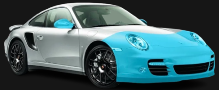 paint protection film partial front coverage