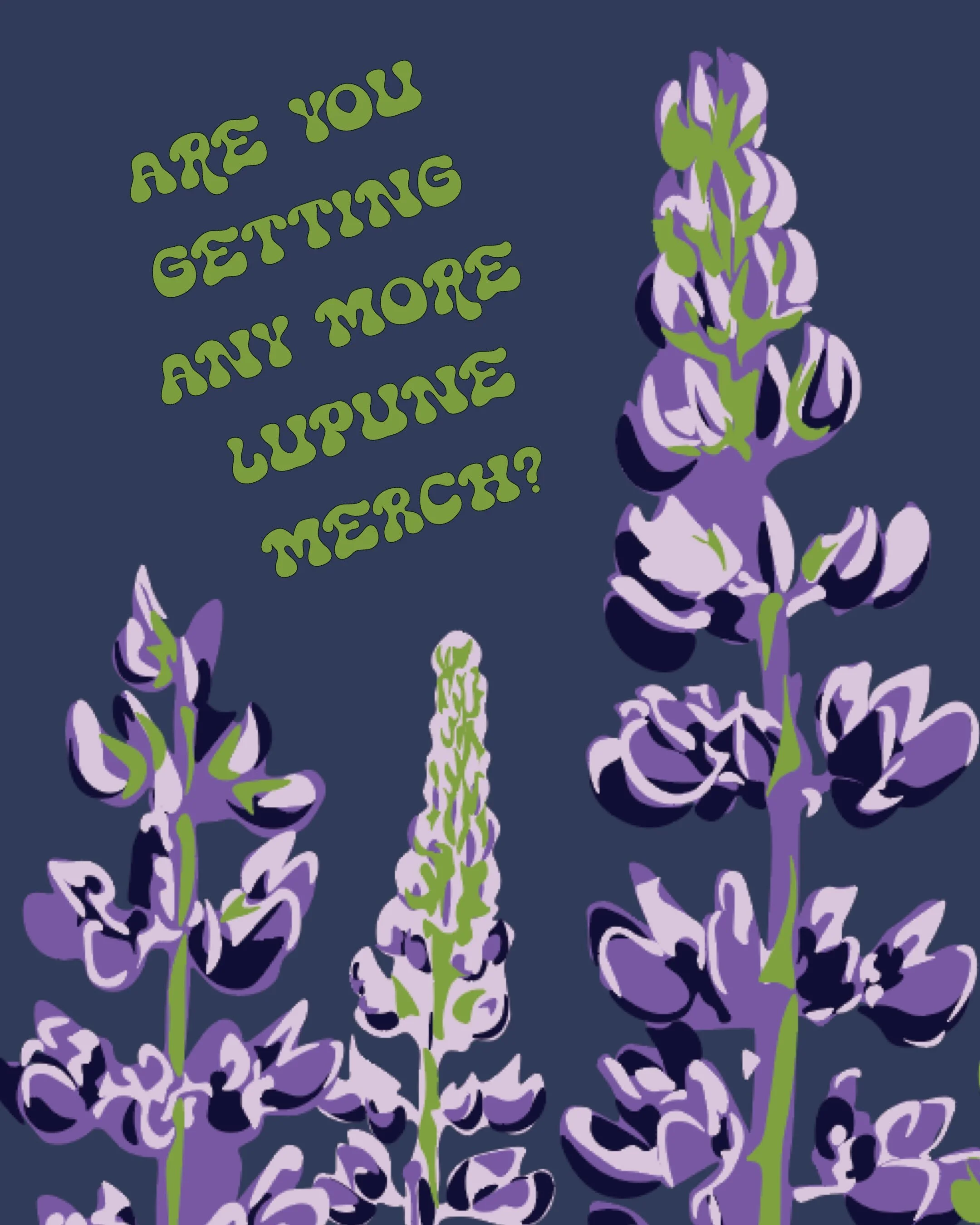 🪻 Frequently Asked Friday 🪻 

Q: Are you getting any more Lupine merch?! 
A: ✨YES!!!✨

Adult Lupine Hoodies are now available in Indigo, Chocolate, Violet &amp; Pine!!🪻

We also are welcoming Lupine Beanies to the line up! Available in two sizes ?