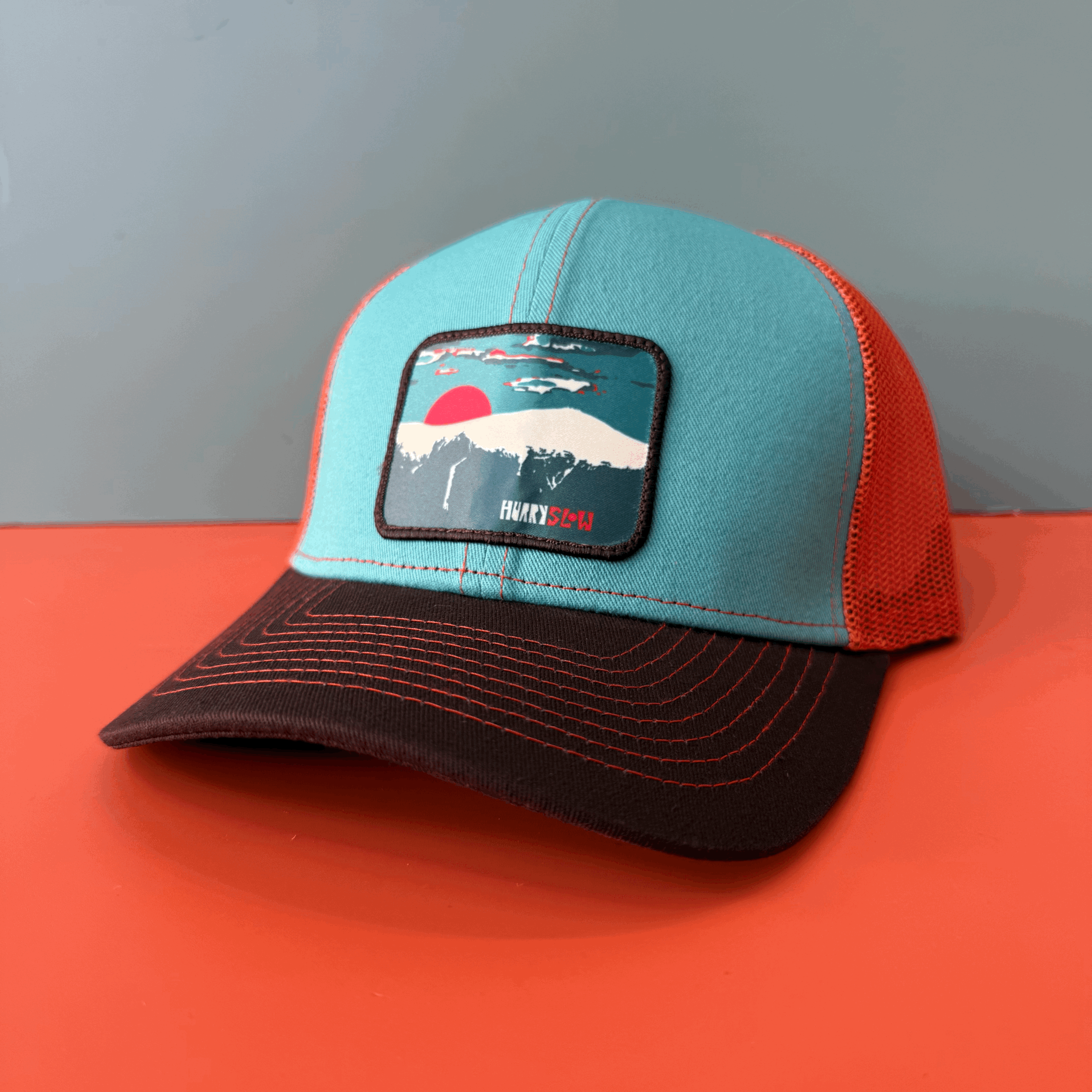 NEW | Rockpile Patch - Trucker | Turquoise, Orange & Dirt