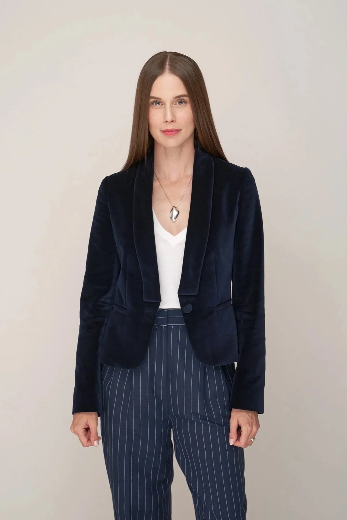 Custom Deep Cut Blazer