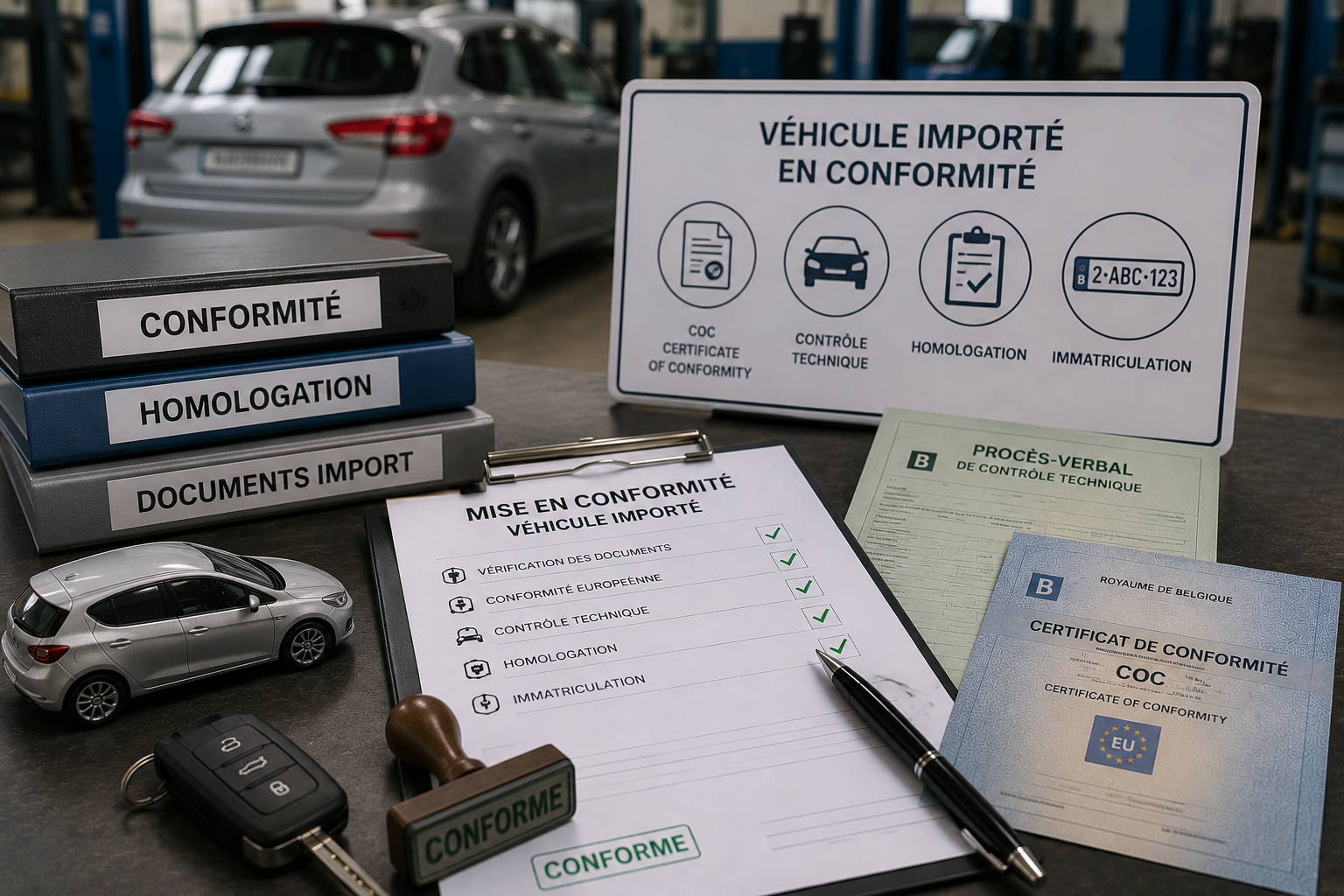 Mettre un véhicule importé en conformité