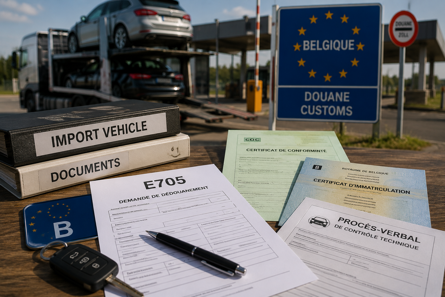Importer un véhicule en Belgique
