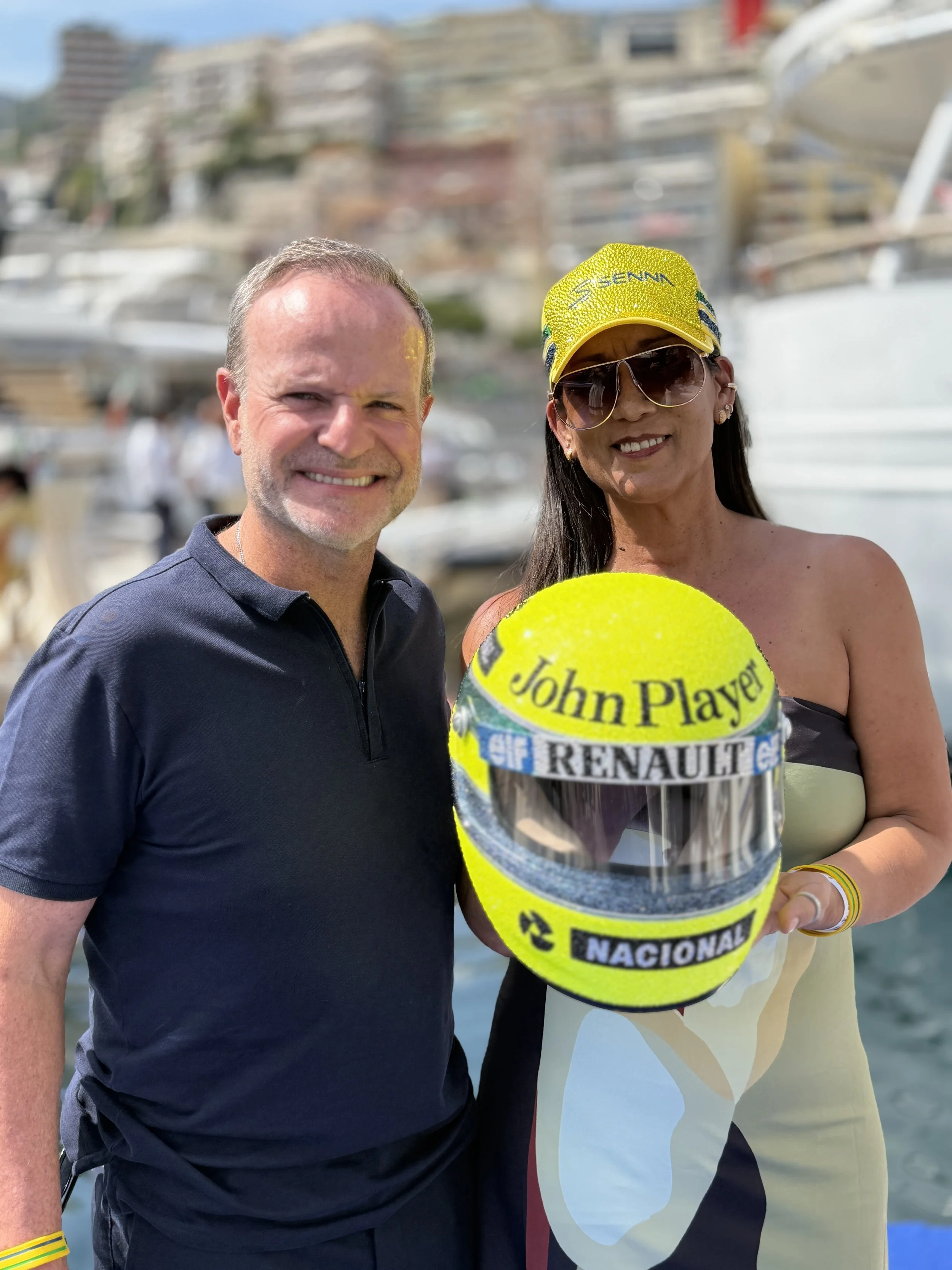 Rubens Barichello with Estroril 85 Helmet Monaco 2026