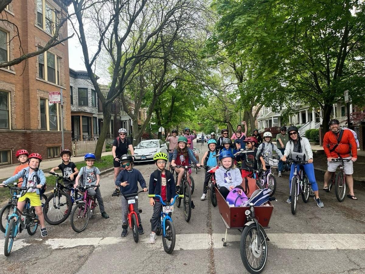 The first bike bus of the season! Join the bike bus every Wednesday weather permitting. For updates and details  visit the Facebook info page linked in bio