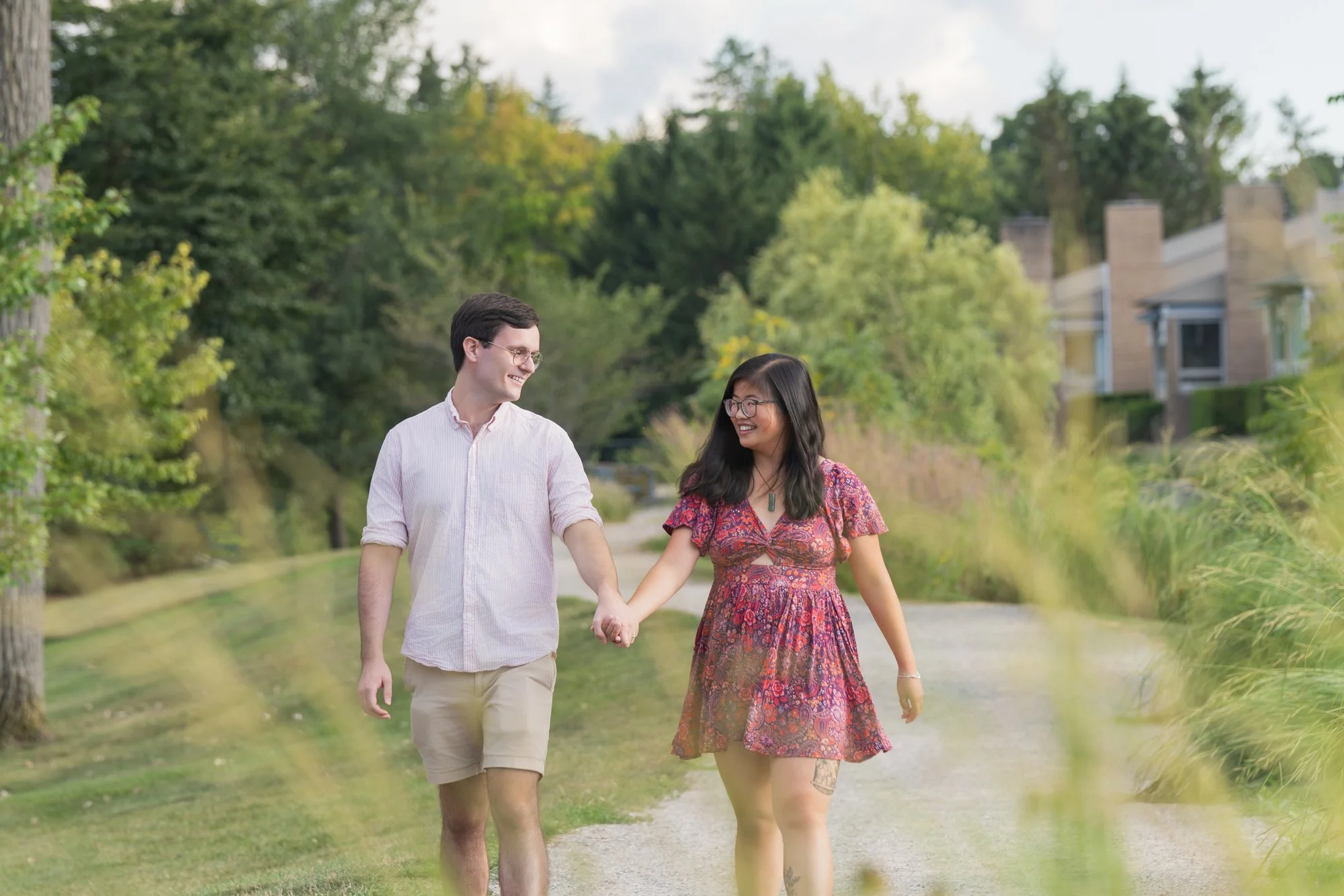 Sunset Engagement Session at Quarton Lake in Birmingham, Michigan