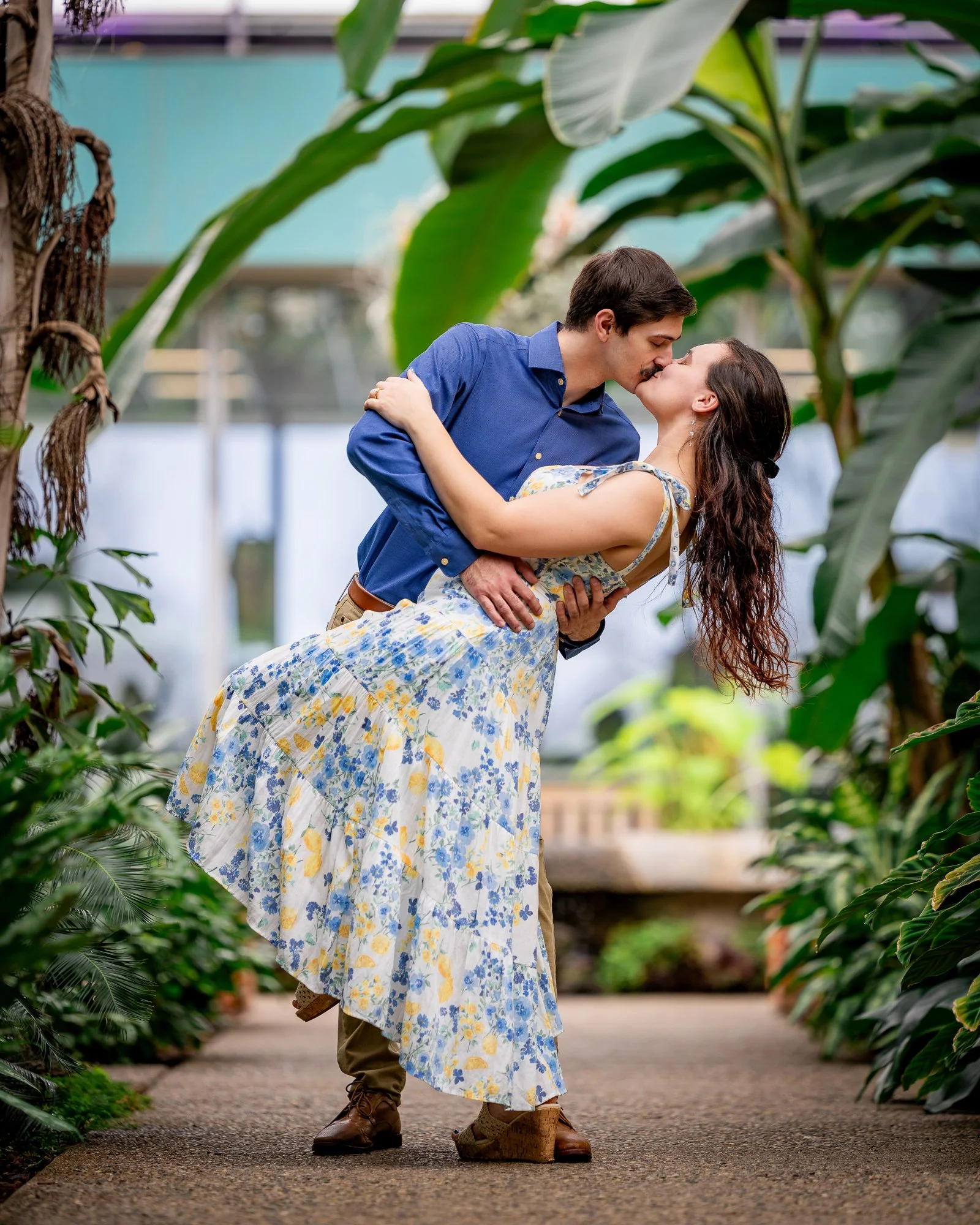A Cozy Winter Engagement Session at Matthaei Botanical Gardens