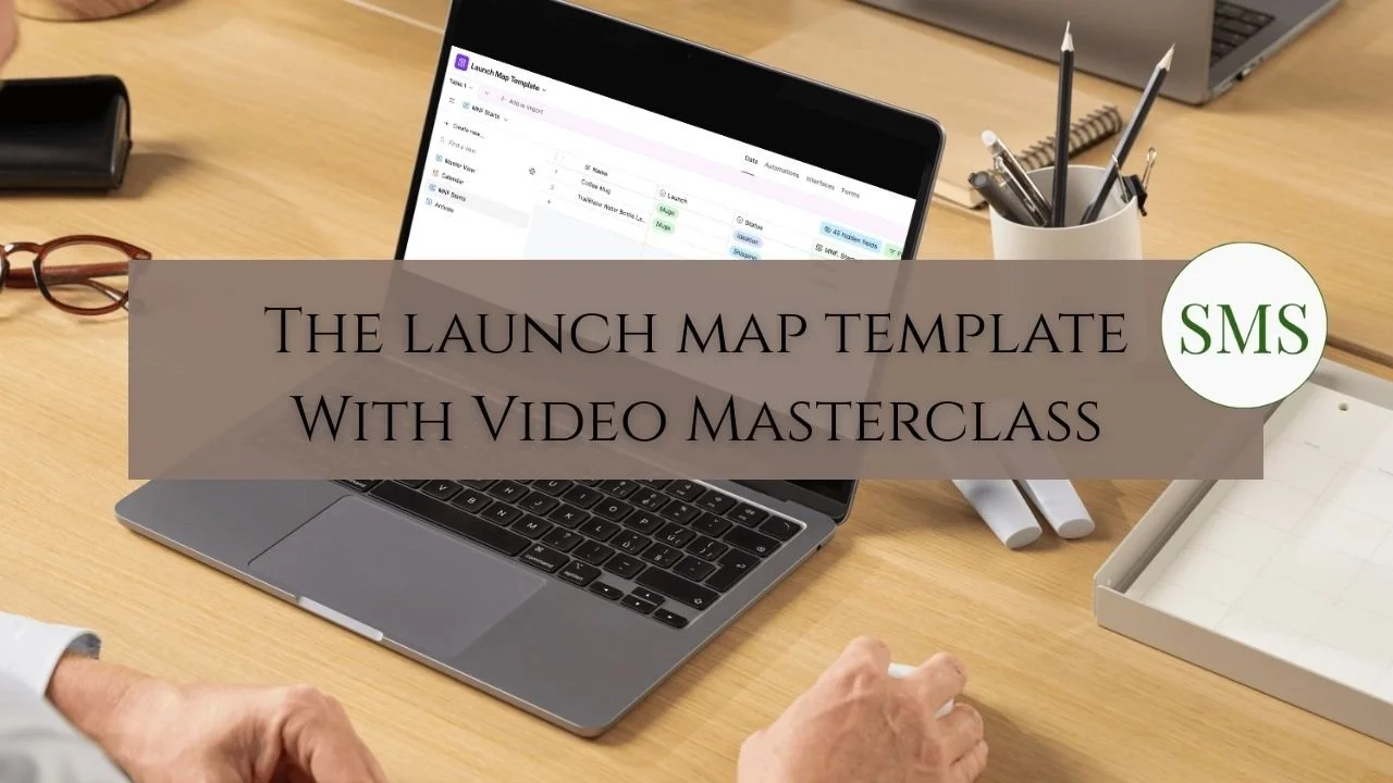 Launch Map Template | Project Timeline Tracker for Visual Thinker ...