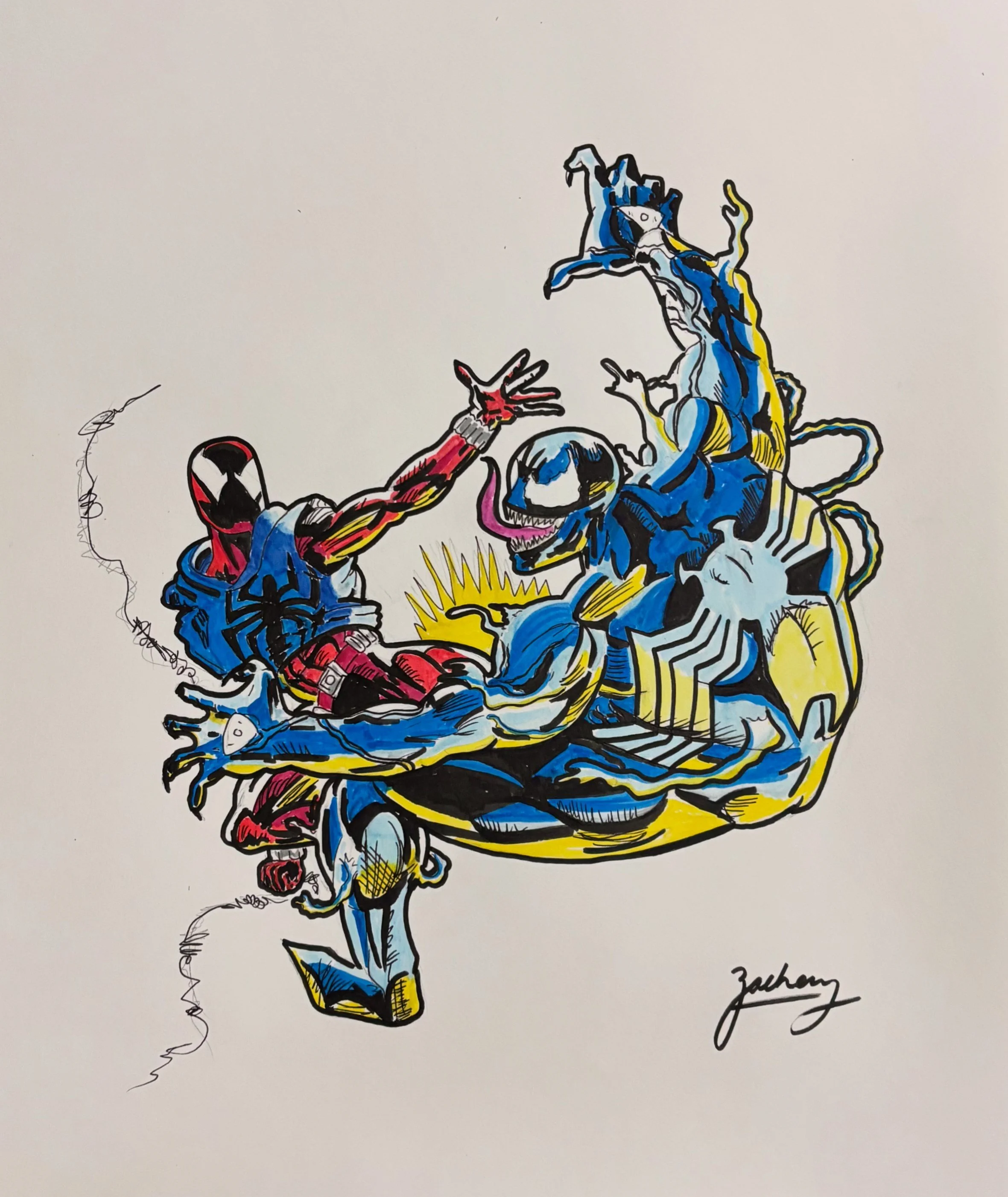 Spider man and venom .JPG