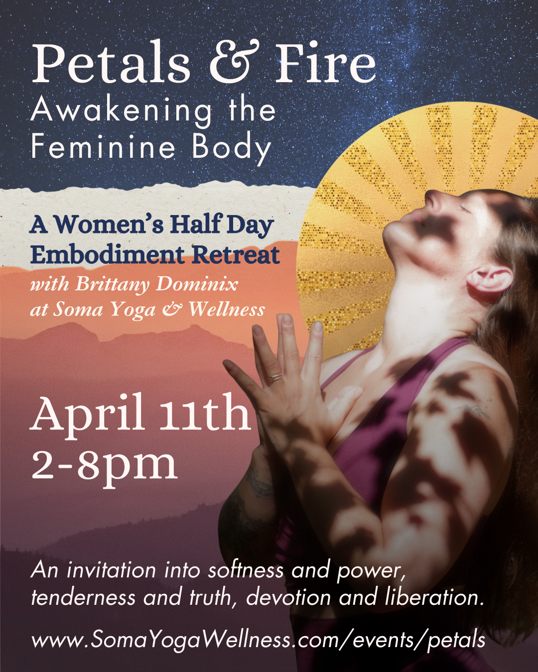 Petals &amp; Fire: Awakening the Feminine Body - A 6-Hour Women’s Embodiment Retreat