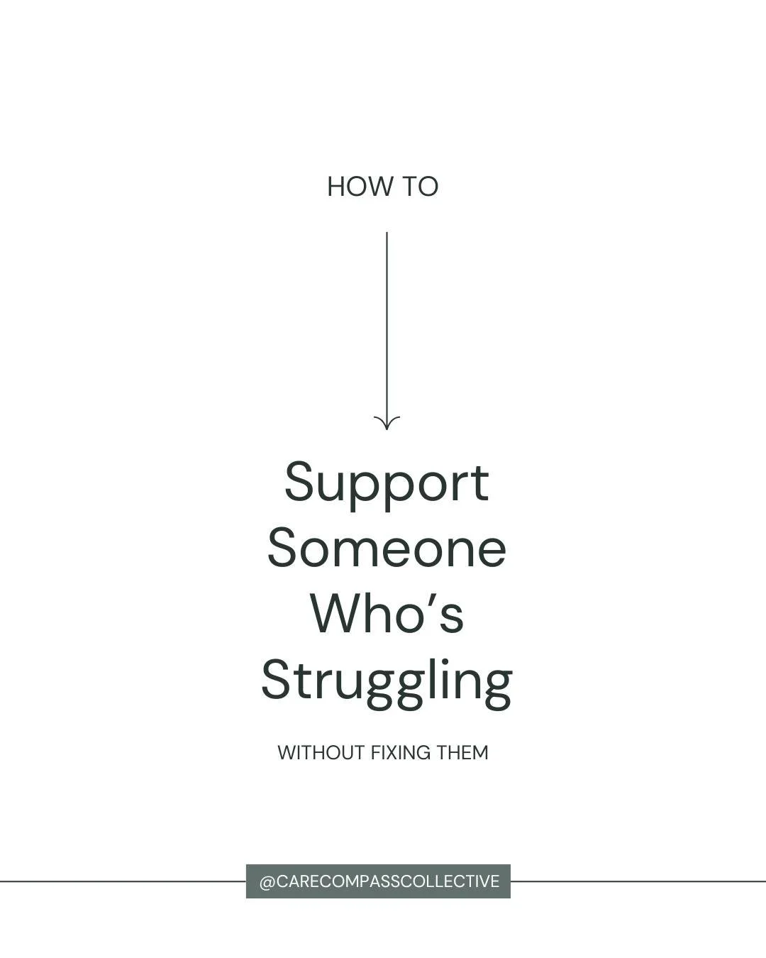 When someone we care about is struggling, it is natural to want to fix things.

But many people do not need solutions first.
They need to feel safe, believed, and not alone.

Support can look like listening without judgement, validating feelings, off