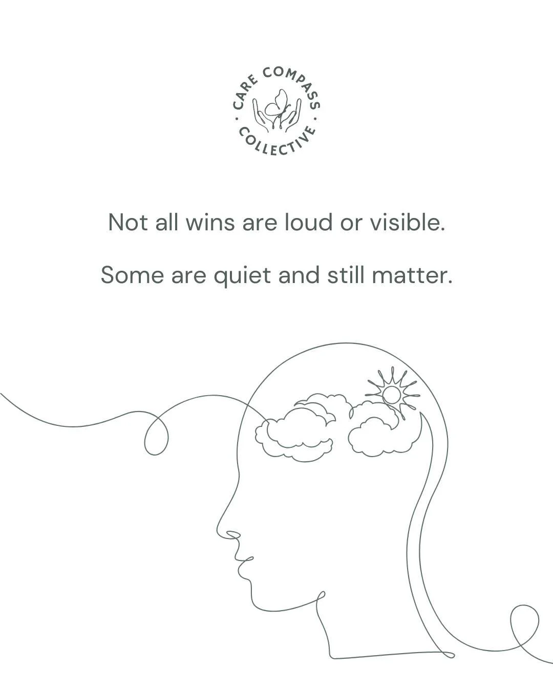 Some days, just getting through takes effort.

Wins do not always look productive or impressive.
Sometimes they look like resting when you need it, eating something simple, or asking for support instead of pushing through.

These moments still count.