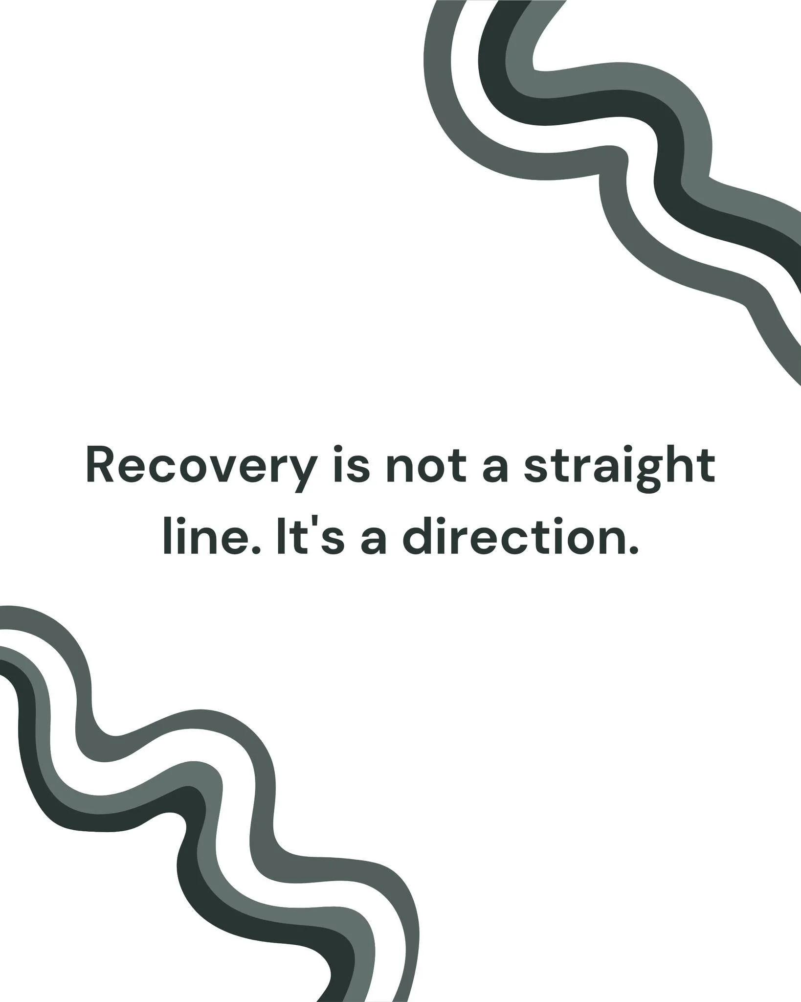 And some days, just staying in that direction is the whole win.

We live in a world that celebrates visible progress. The milestone. The breakthrough. The moment everything clicks. But recovery, real recovery, is mostly made up of quiet, unglamorous 
