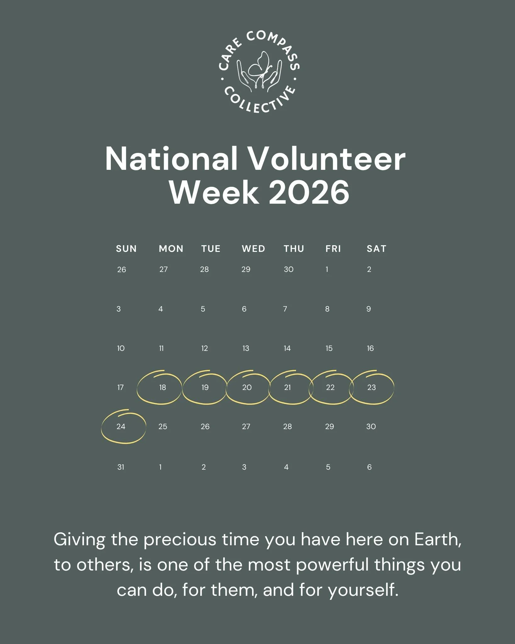 This National Volunteer Week, we want to celebrate the people who show up for their communities, the volunteers, the supporters, the quiet ones who just keep giving. 🤍 

Research shows that connection and purpose are two of the biggest protective fa