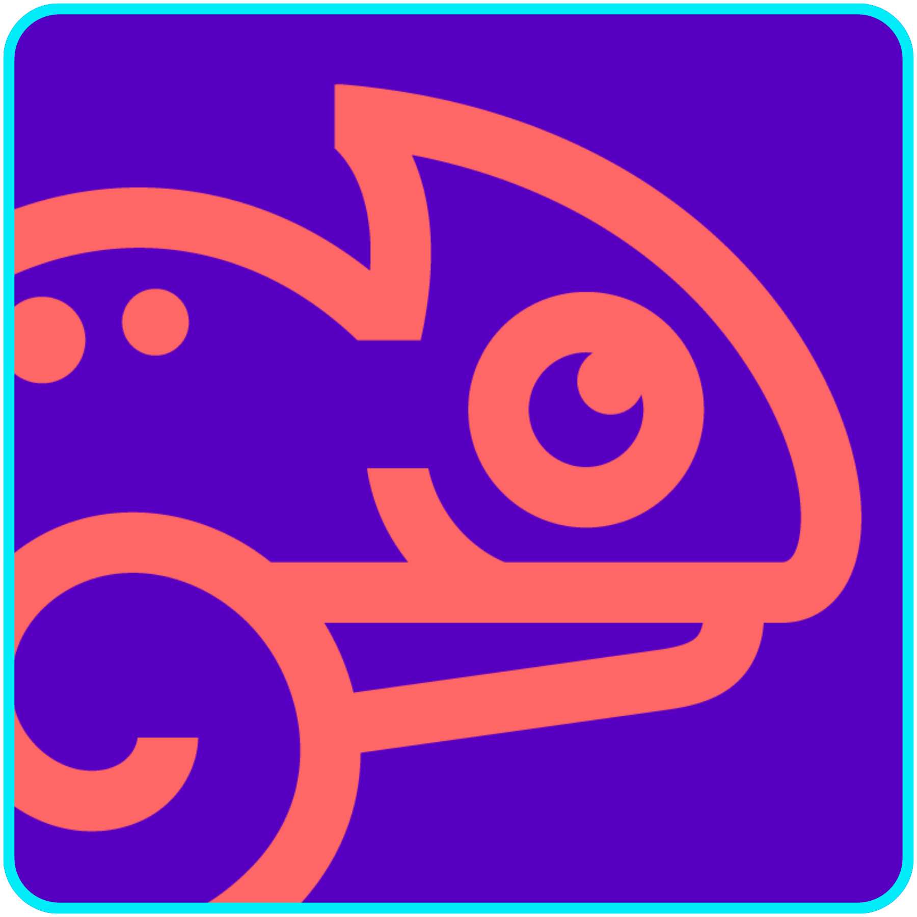 twrk's mascot, "Twrky," a chameleon
