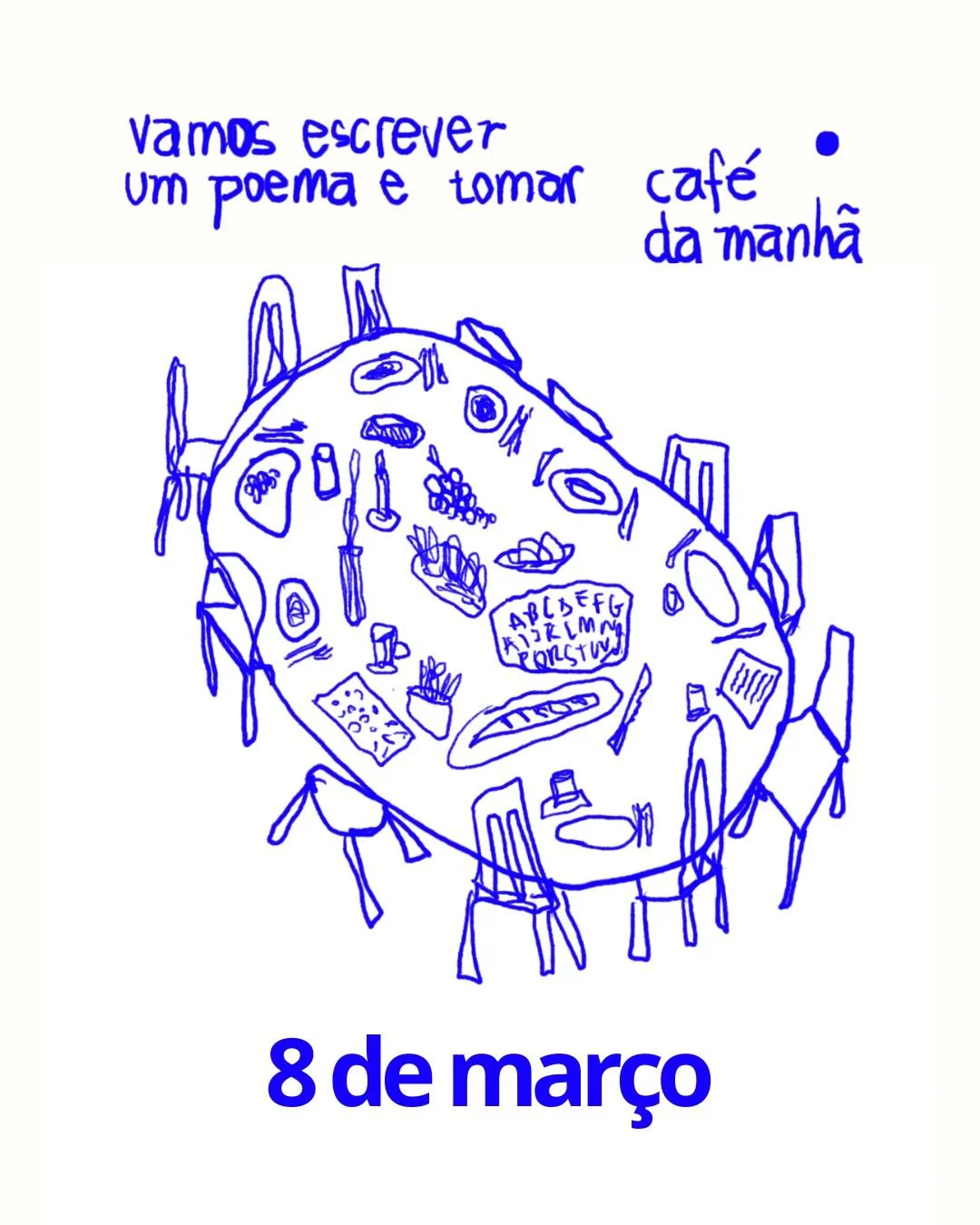 vamos escrever um poema e tomar café da manhã