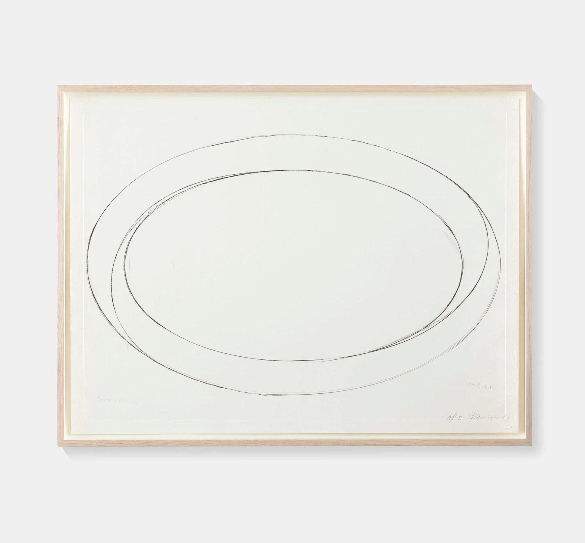 Bruce Nauman,
False Passage,
1981,
Drypoint,
25¾ x 34½ in / (65.4 x 87.6 cm)