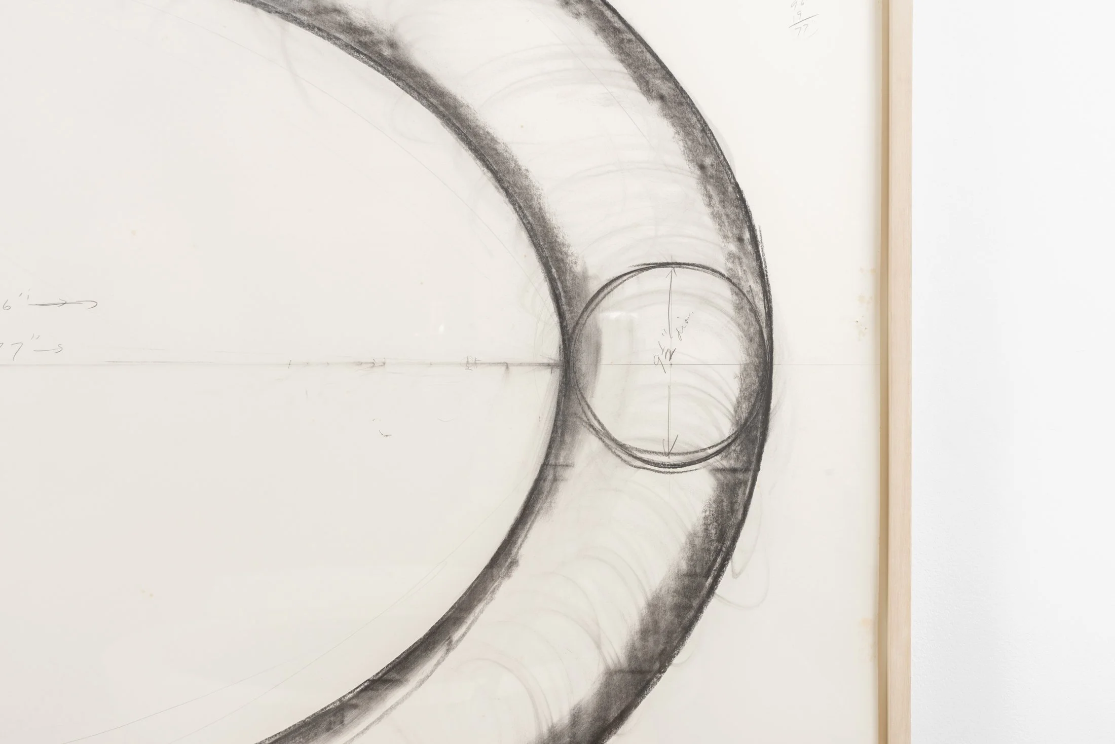 Bruce Nauman,
Untitled (Study for Sculpture),
1983,
Pencil, ink, charcoal, crayon, masking tape, and collage,
179.1 x 203.2 cm / (70½ x 80 in)