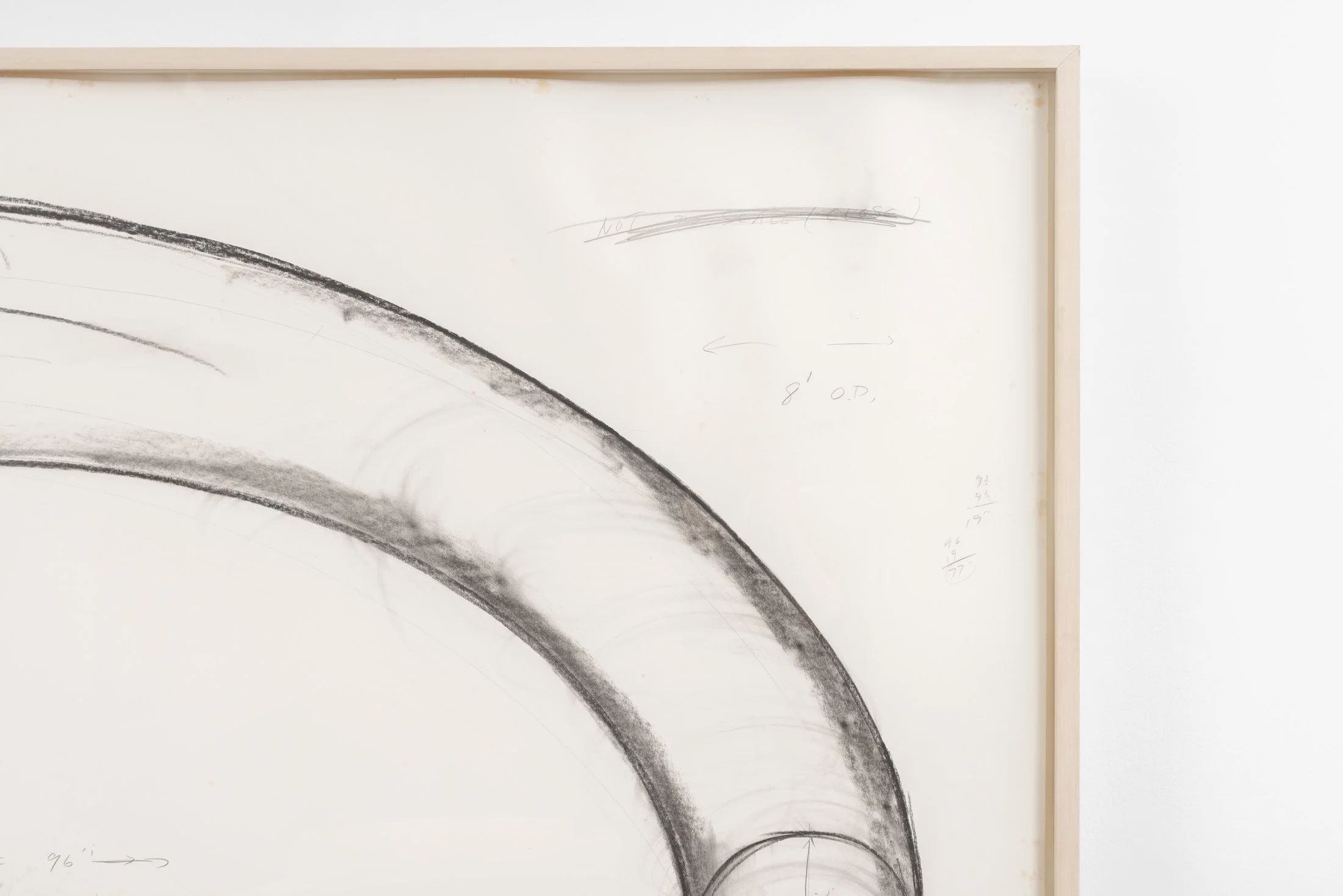 Bruce Nauman,
Untitled (Study for Sculpture),
1983,
Pencil, ink, charcoal, crayon, masking tape, and collage,
179.1 x 203.2 cm / (70½ x 80 in)