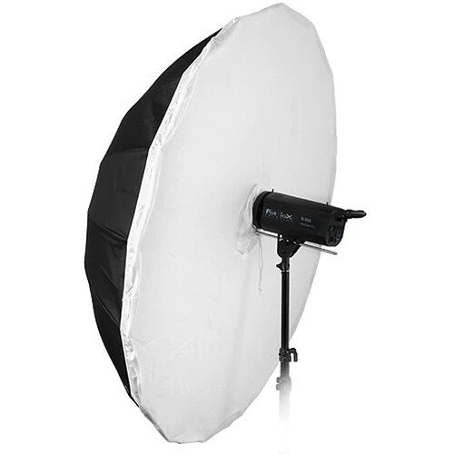 Fotodiox 60 inch parabolic octa softbox for dramatic falloff and soft shadows in full-length fashion photography