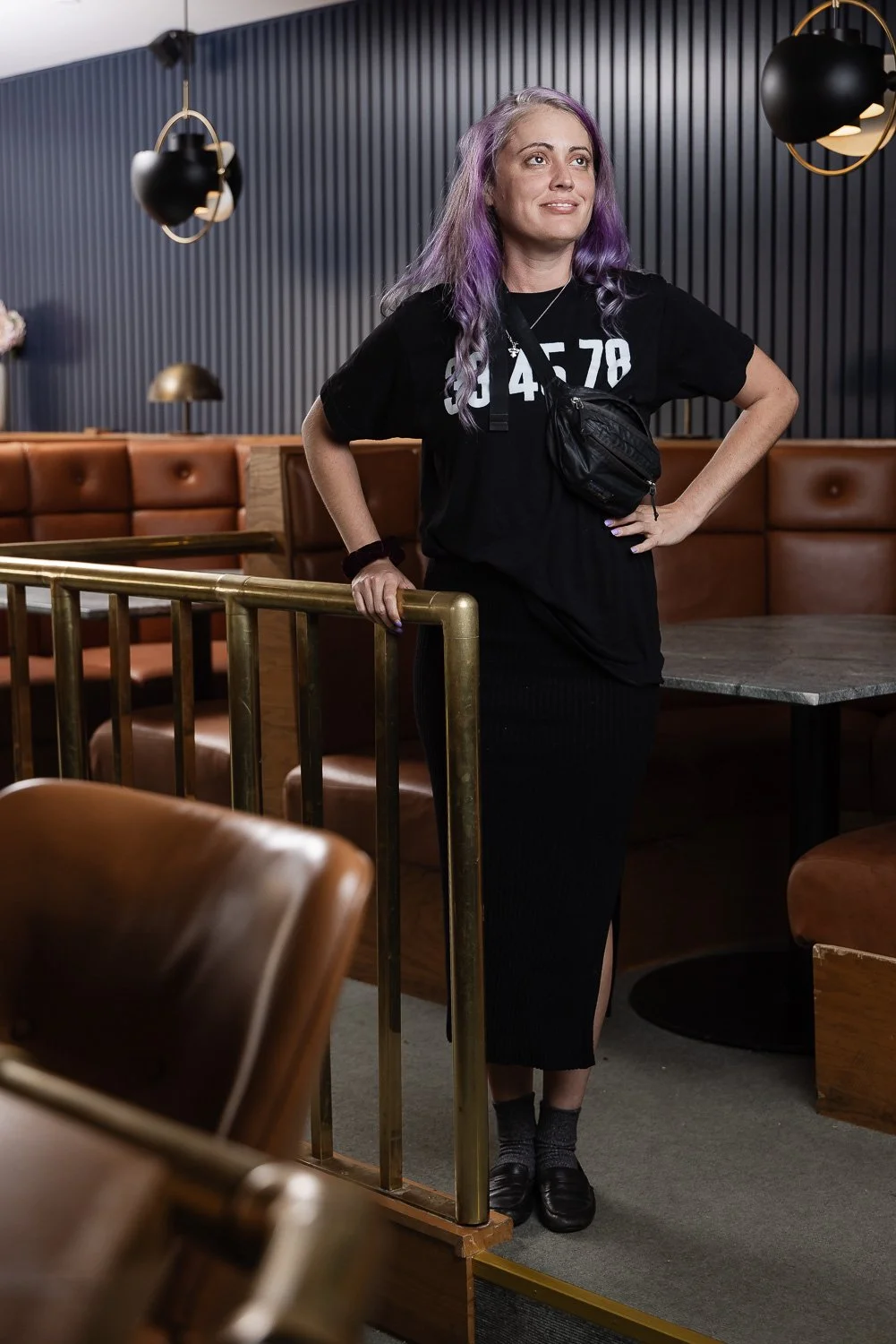 Behind the scenes at Fairlane Hotel bar setup, Nashville editorial photography