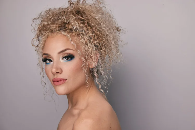 Editorial portrait with directional studio light