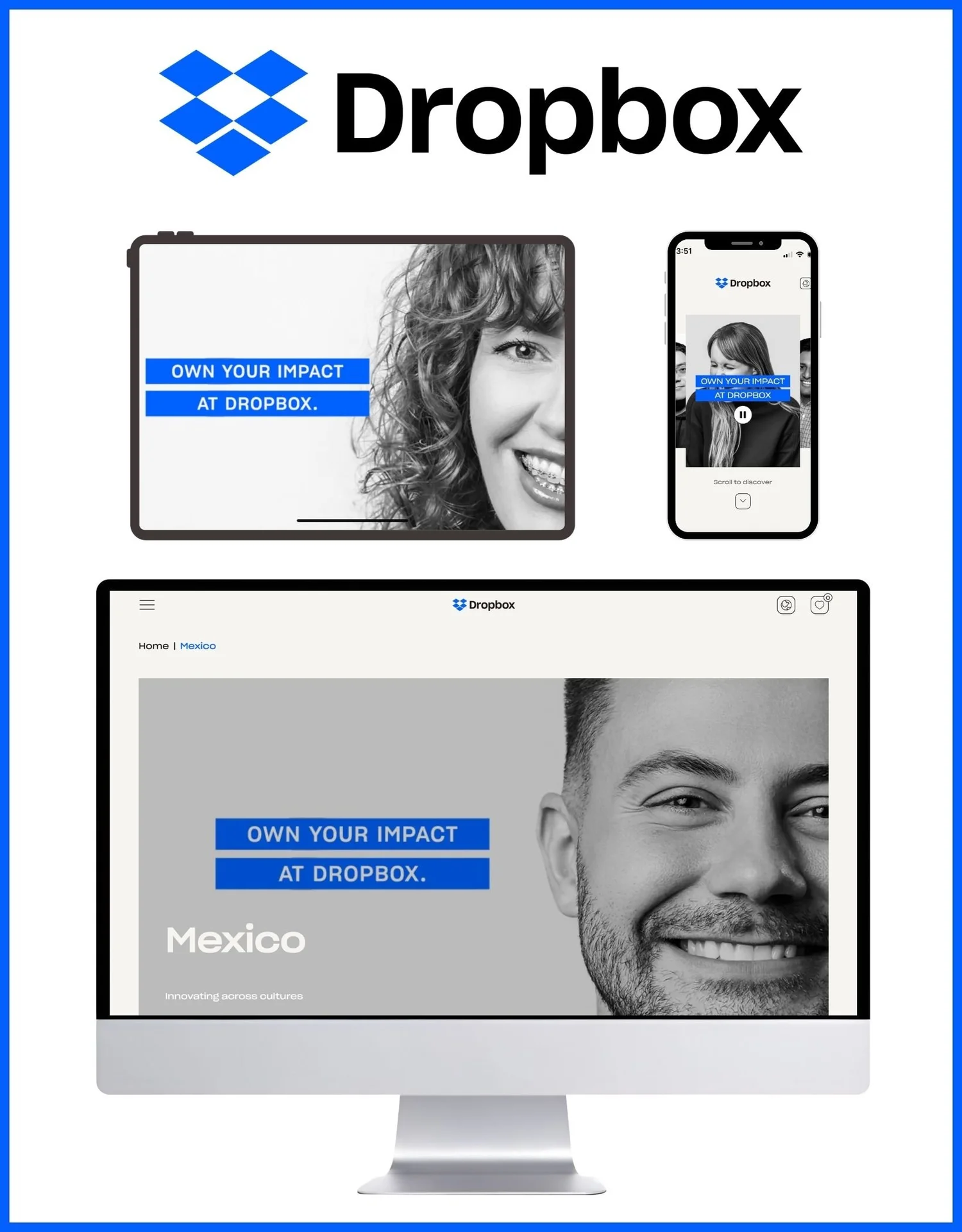 Dropbox global recruitment campaign employer branding photography by Nashville commercial photographer Tausha Dickinson