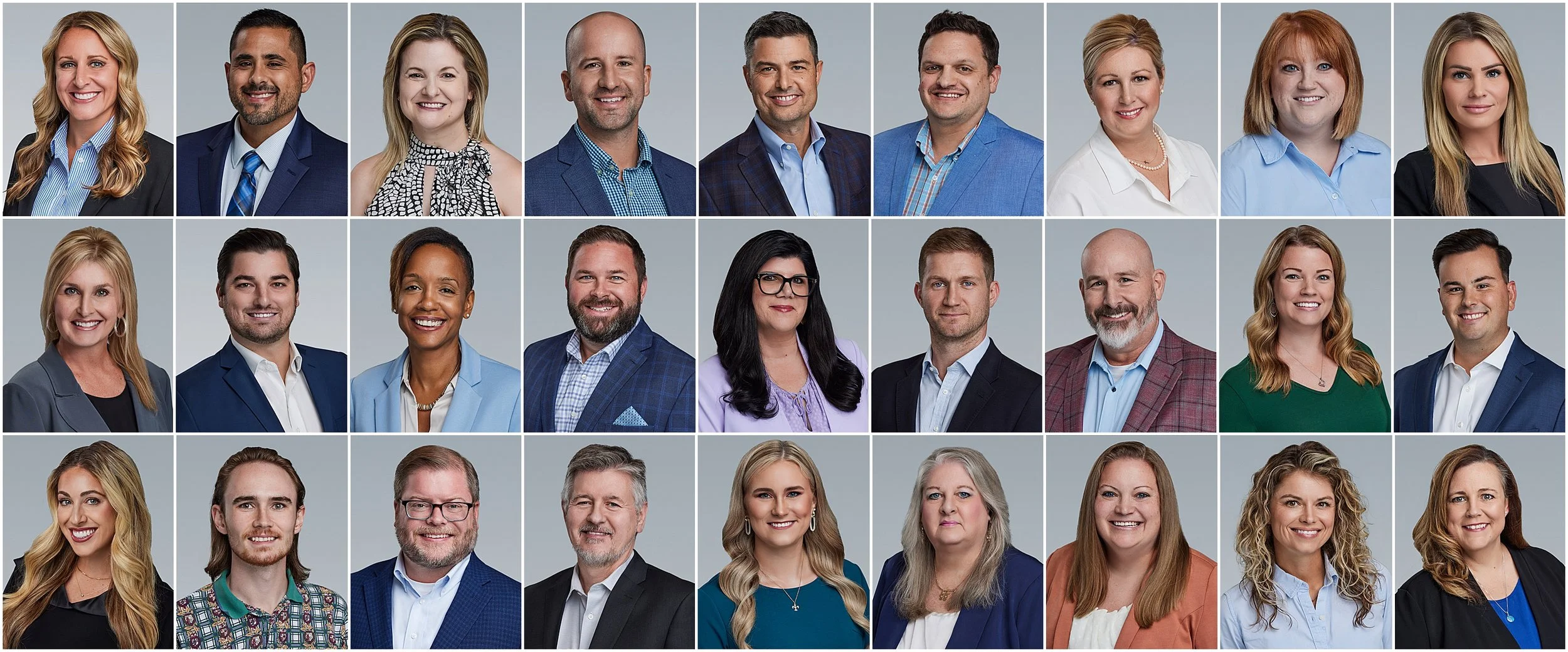 Nashville corporate team headshots by Tausha Dickinson Photography