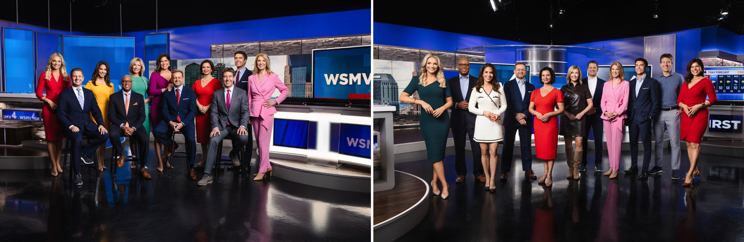 WSMV Channel 4 Nashville news anchor team portraits Nashville commercial photographer Tausha Dickinson