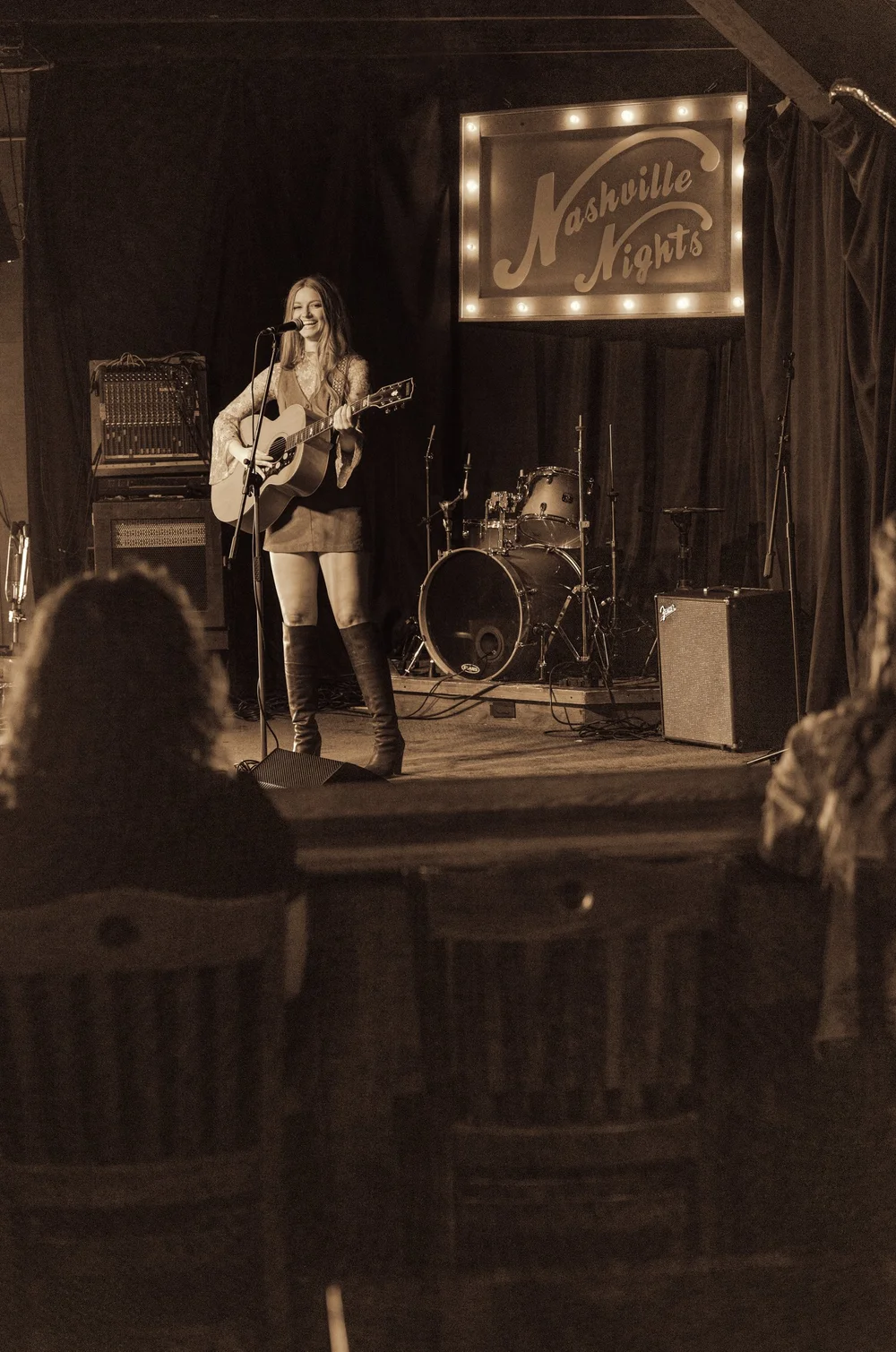 Mary Louise fictional character brand campaign for Tempo by Hilton Nashville launch