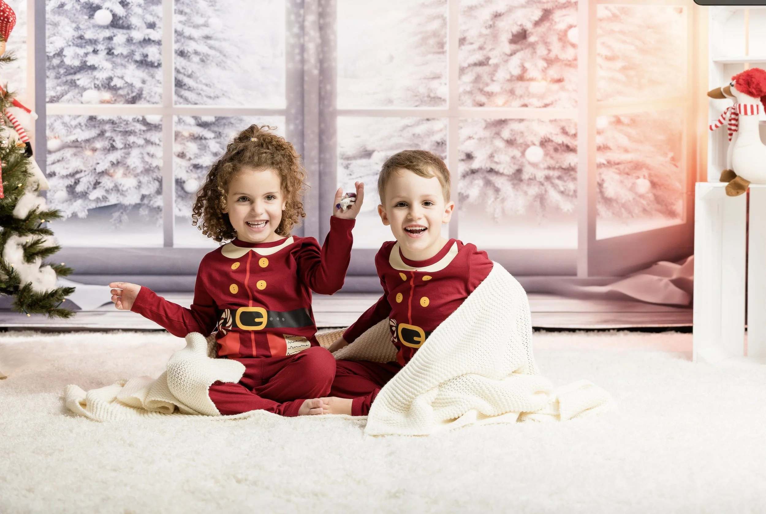 Natürliches Weihnachtsfoto im Studio der Krämer’schen Kunstmühle München